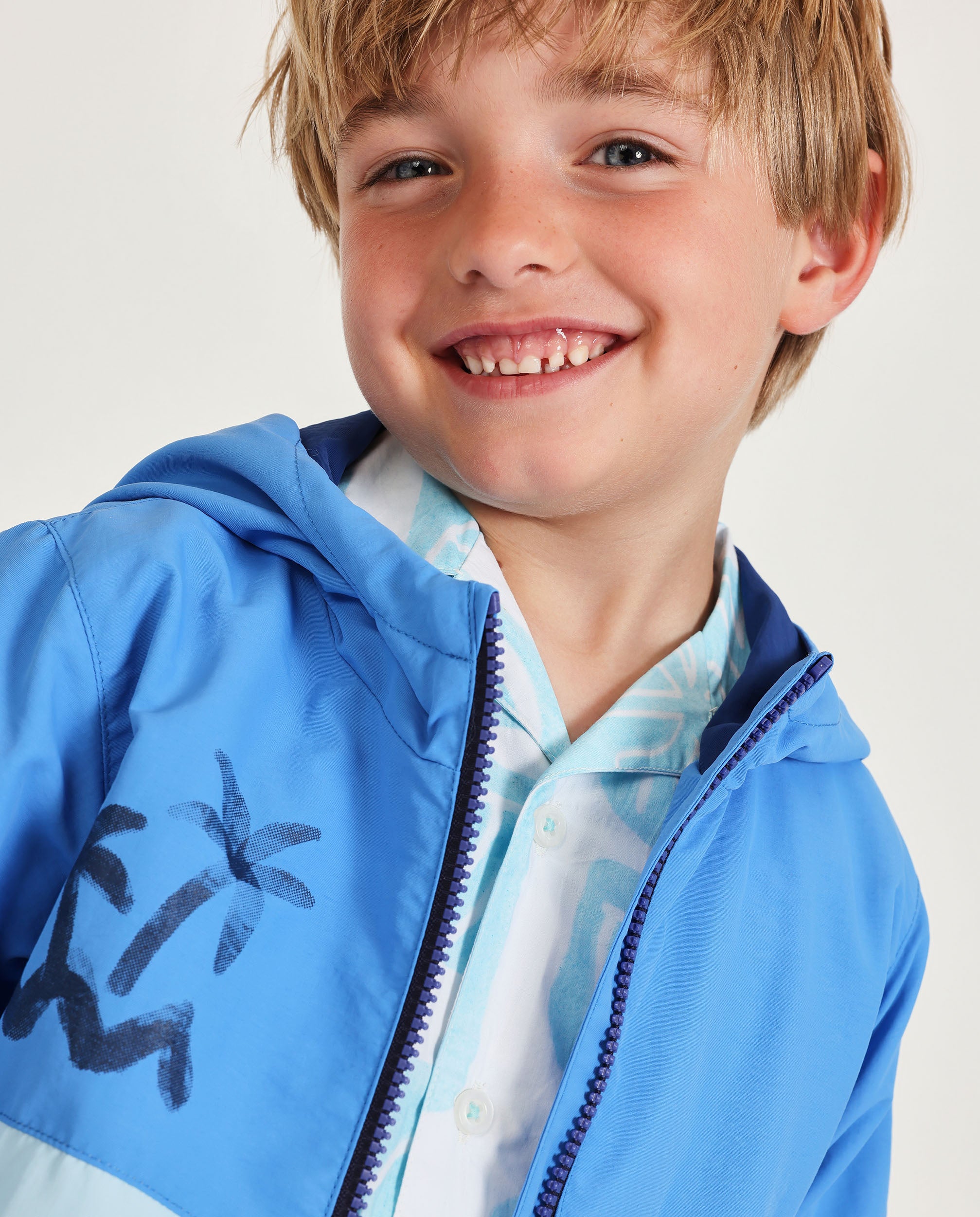 Imagen 1 de Chaqueta de bebe de plana y bolsillos con cremallera - Tuc tuc - Azul Azul