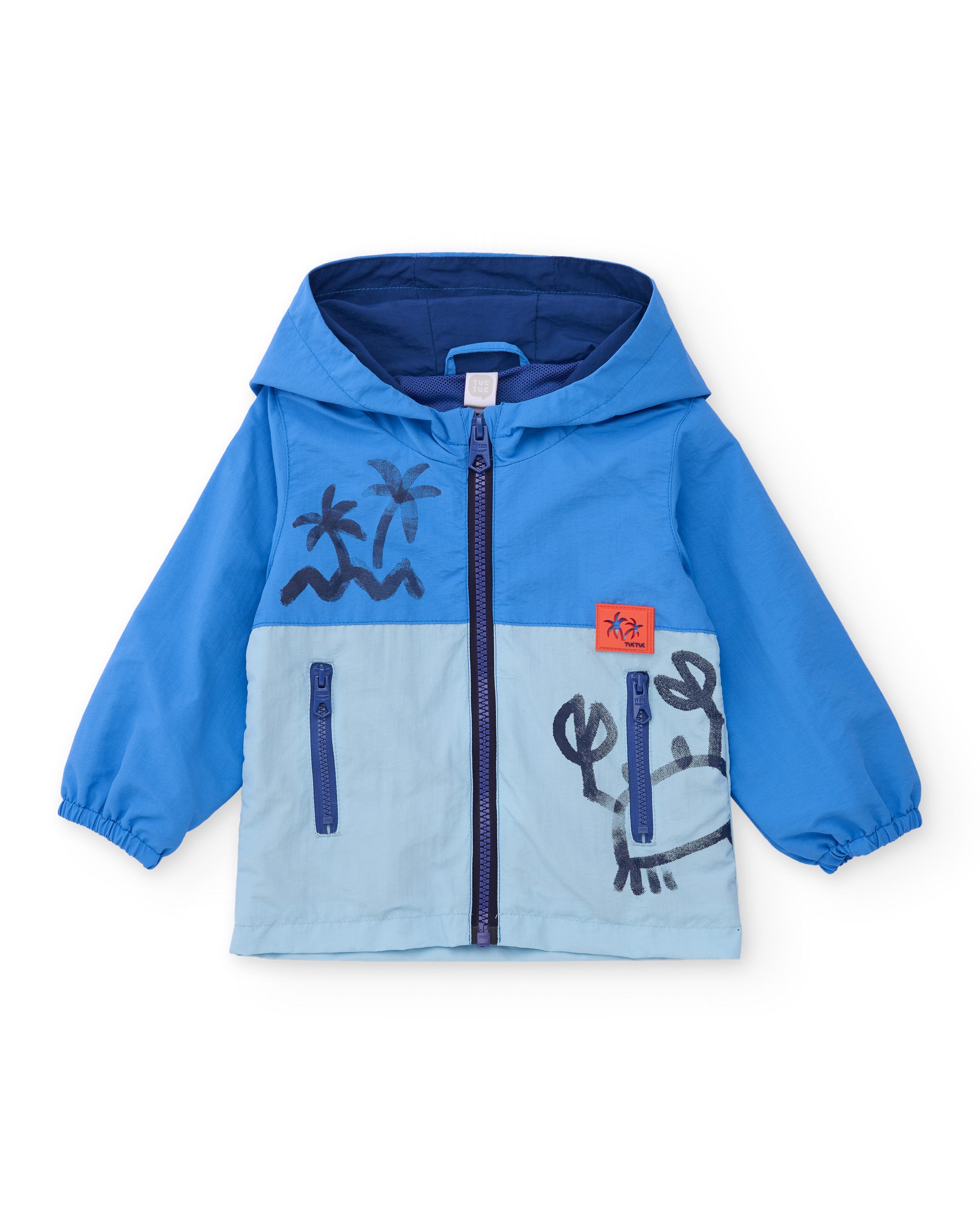 Imagen 3 de Chaqueta de bebe de plana y bolsillos con cremallera - Tuc tuc - Azul Azul