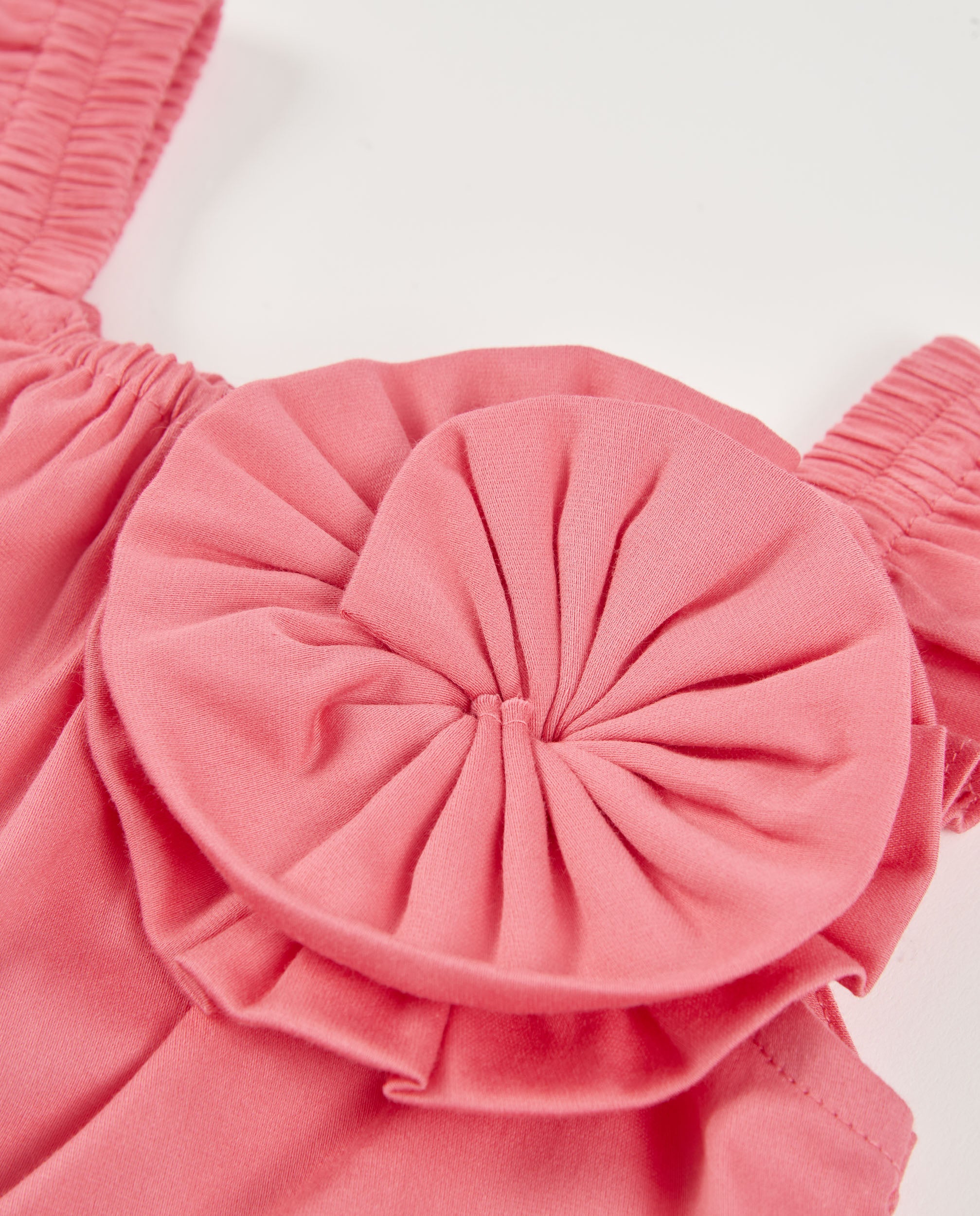 Blusa de niña de plana y gran flor frontal - Tuc tuc - Rosa Rosa-4