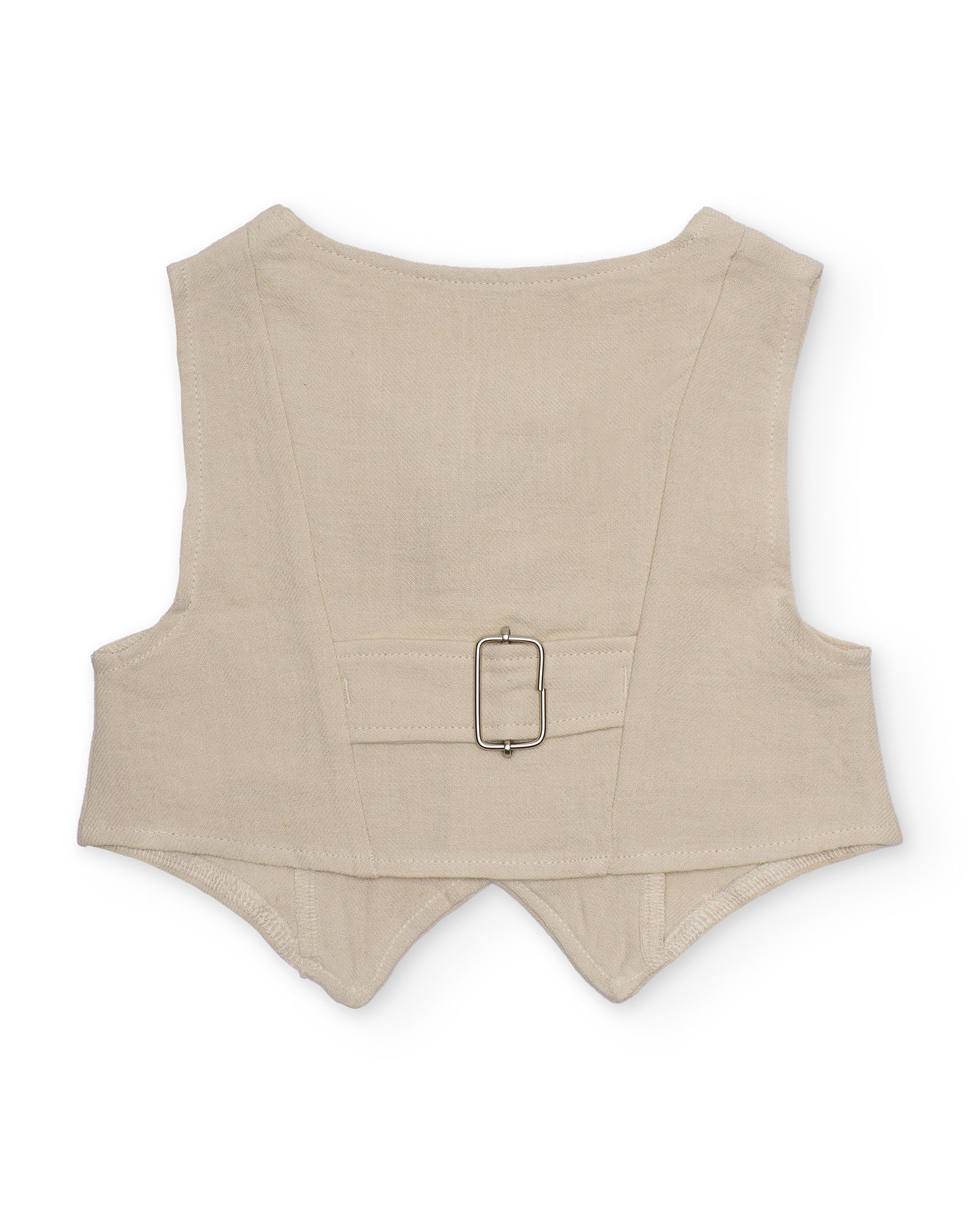 Chaleco de niño de plana y cierre de botones - Tuc tuc - Beige Beige-2
