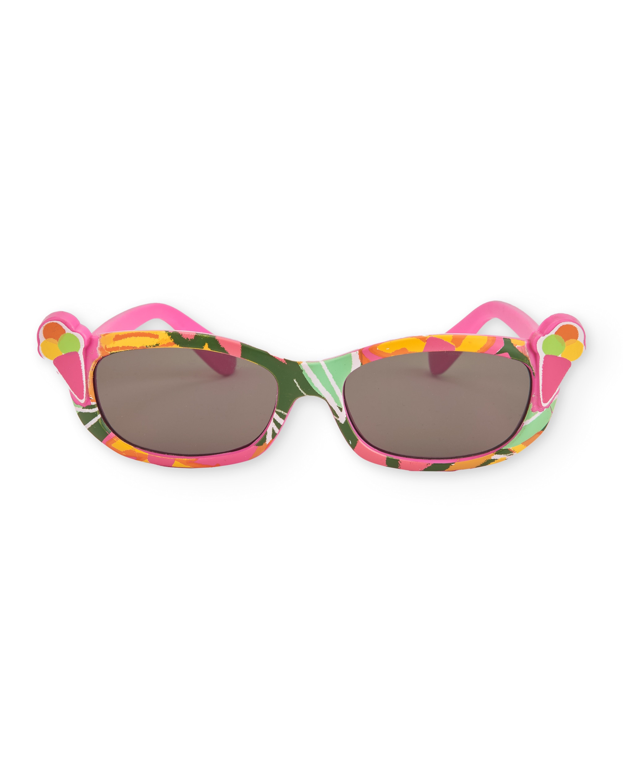 Imagen 0 de Gafas de sol de niña con apliques de flores decorativas Rosa / Verde