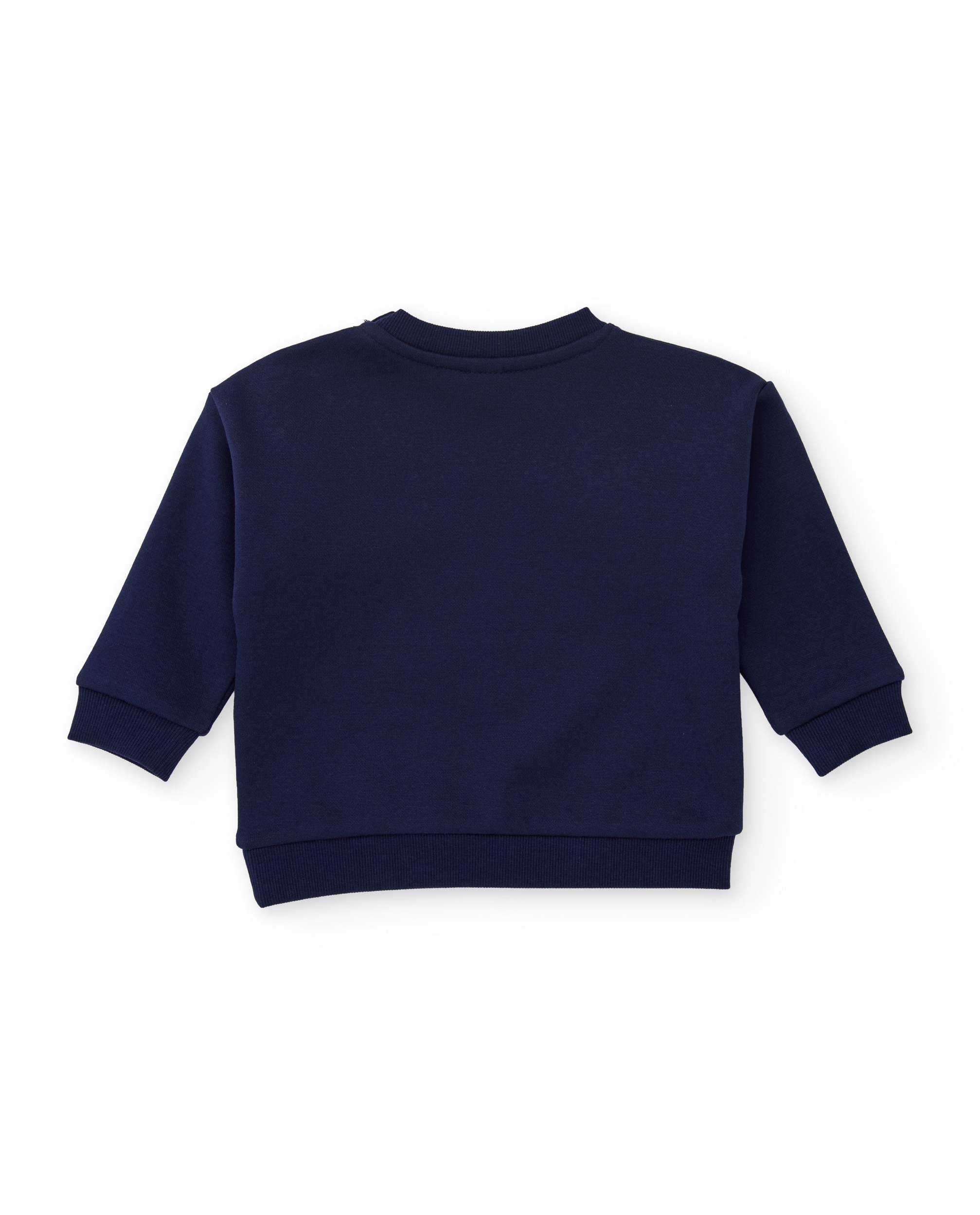 Sudadera de niño de felpa con estampado frontal - Tuc tuc - Azul marino Azul marino-3