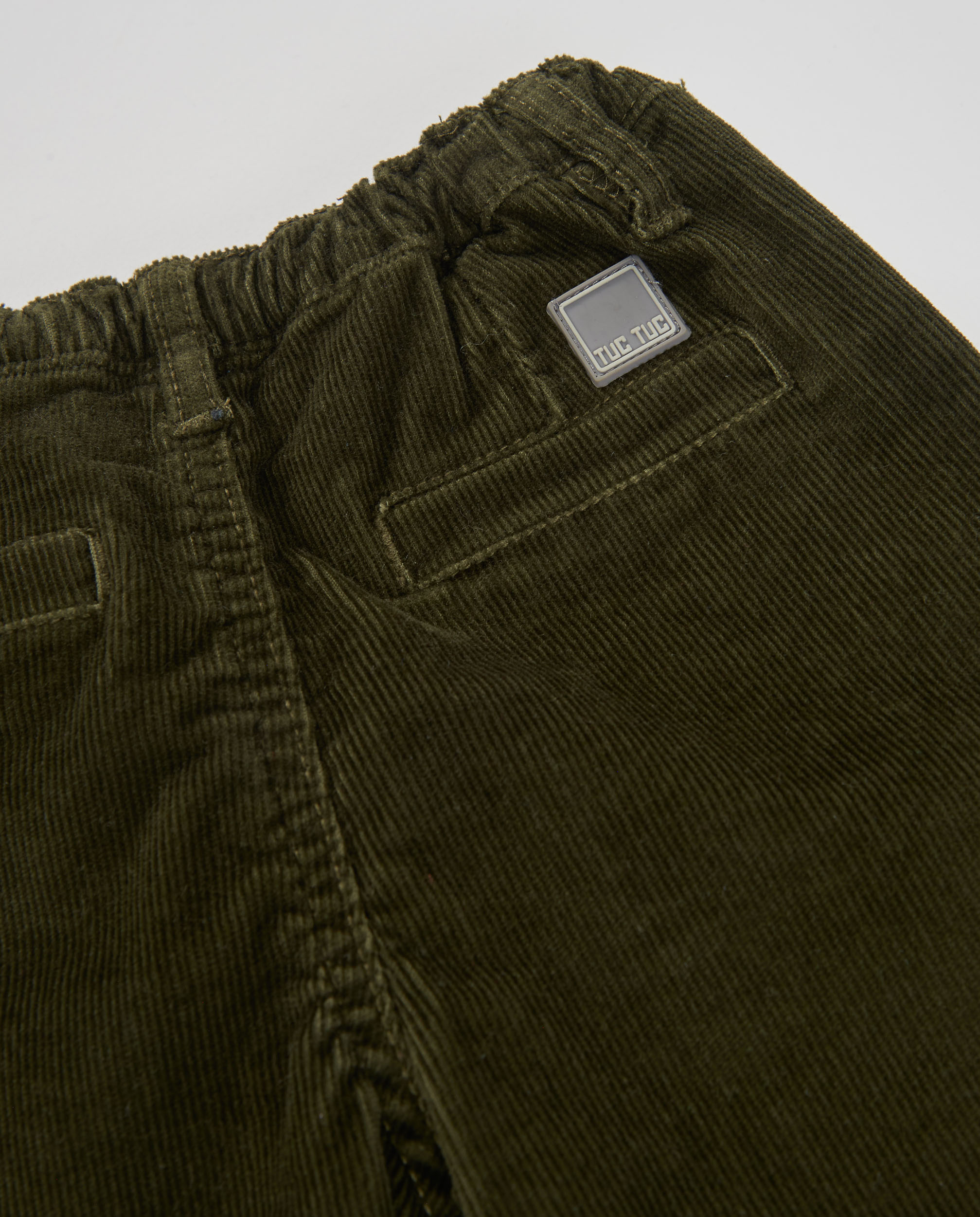 Pantalón de niño de pana con cinturilla ajustable - Tuc tuc - Verde Oliva Verde Oliva-4