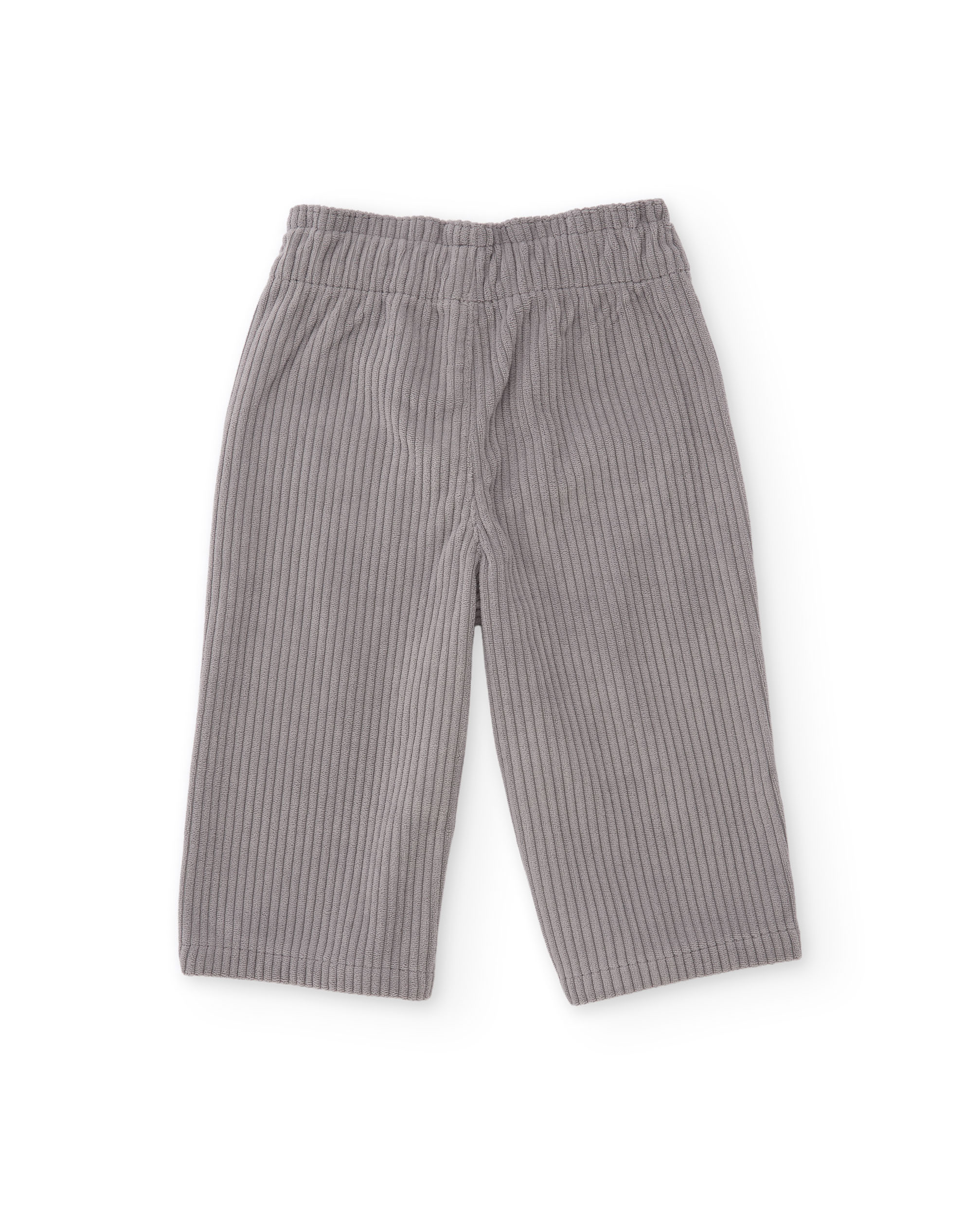Pantalón de niña de pana y detalles de corazones - Tuc tuc - Gris Gris-3