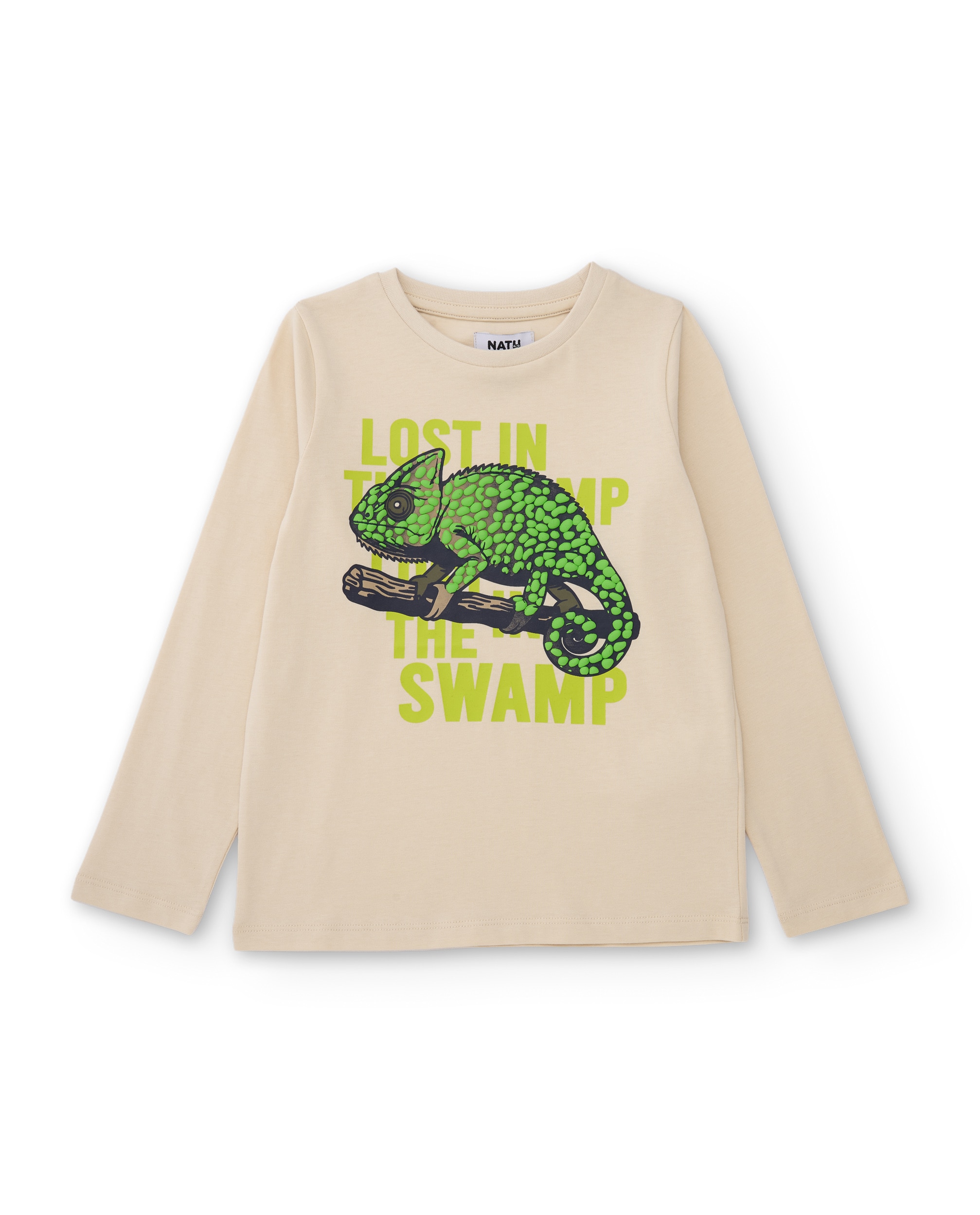 Camiseta de niña de punto con estampado de camaleón - Tuc tuc - Crudo Crudo-1