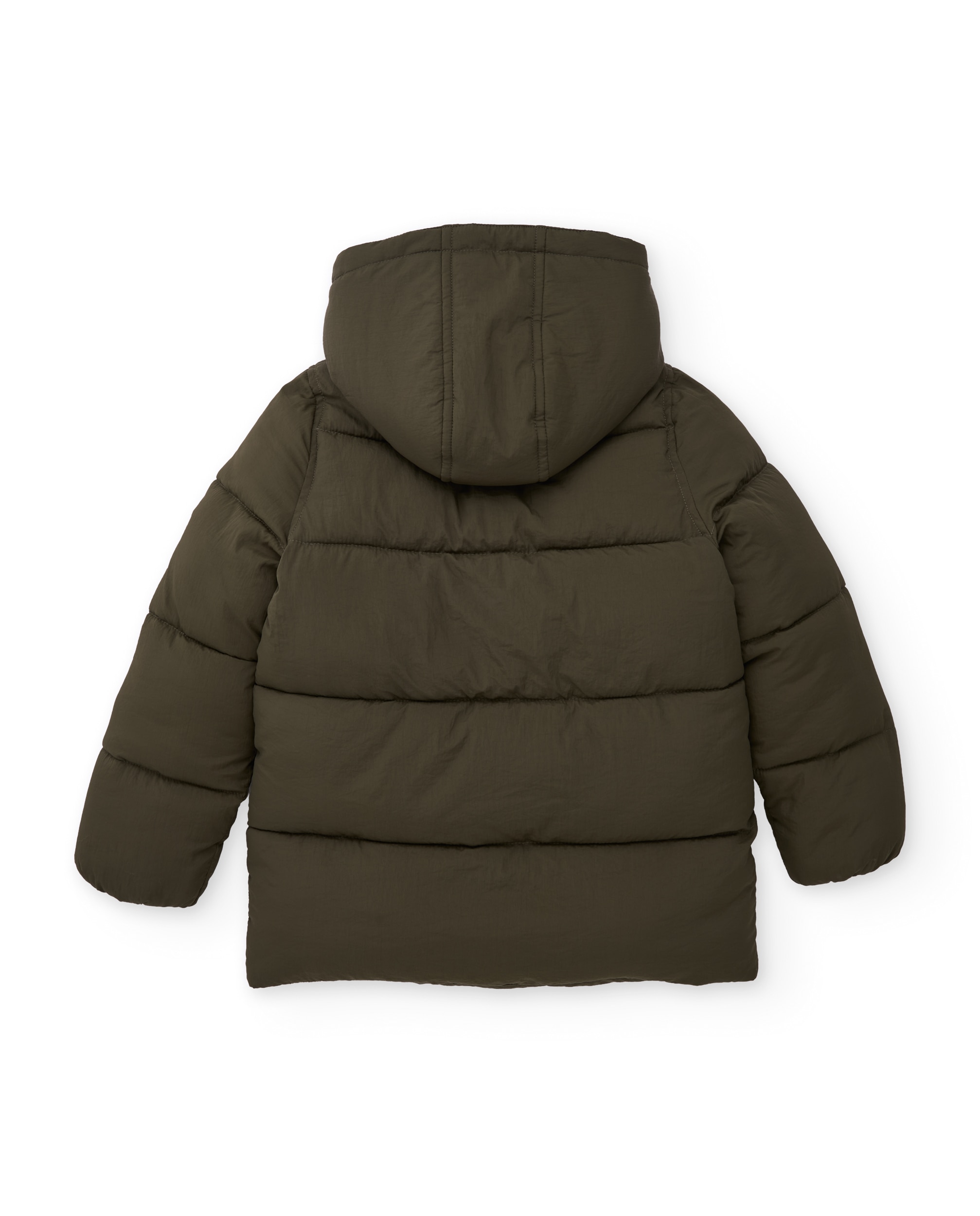 Abrigo de niño acolchado con capucha forrada - Tuc tuc - Kaki Kaki-2