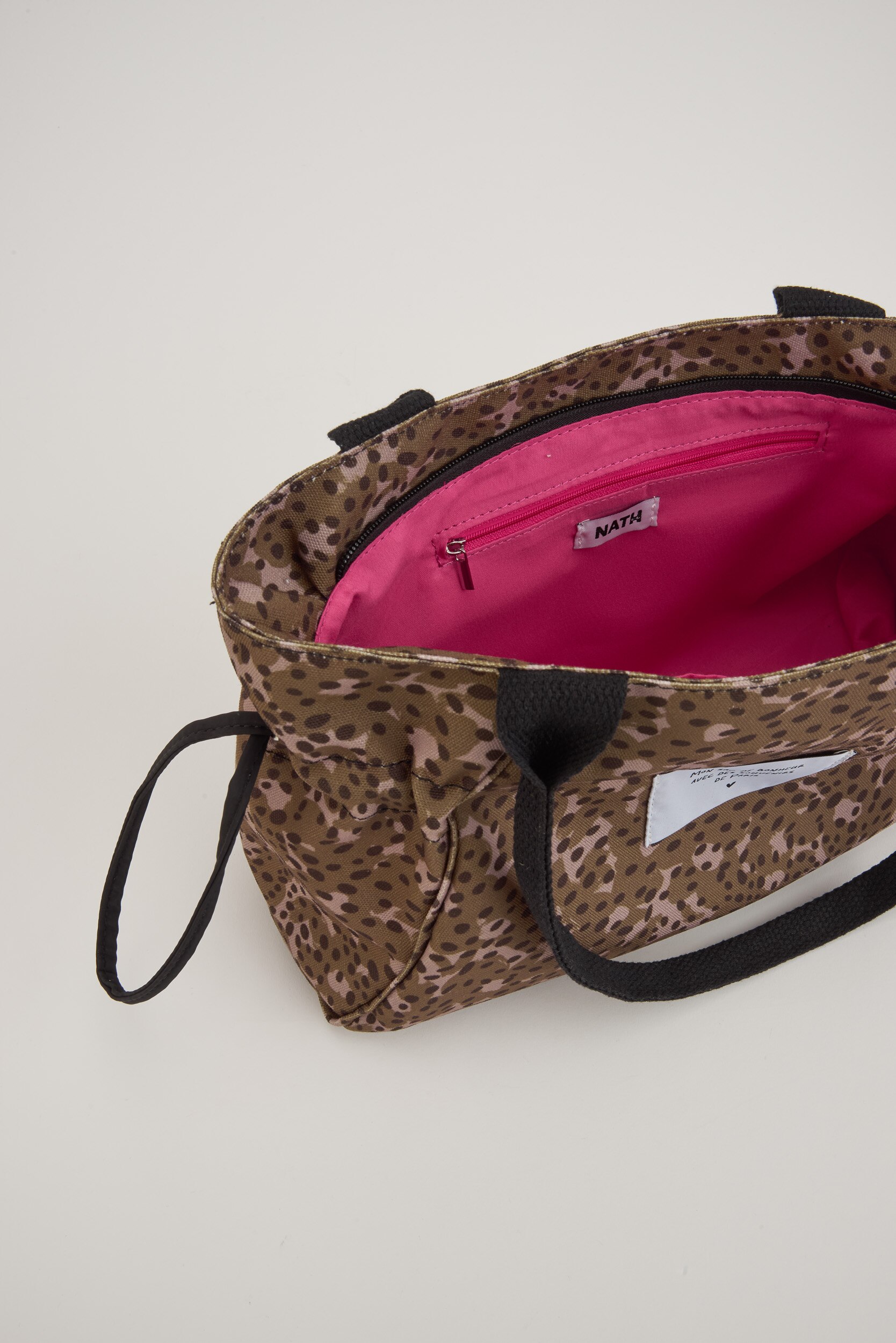 Bolso tote de niña de diseño plano con estampado animal prin - Tuc tuc - Marrón Marrón-4