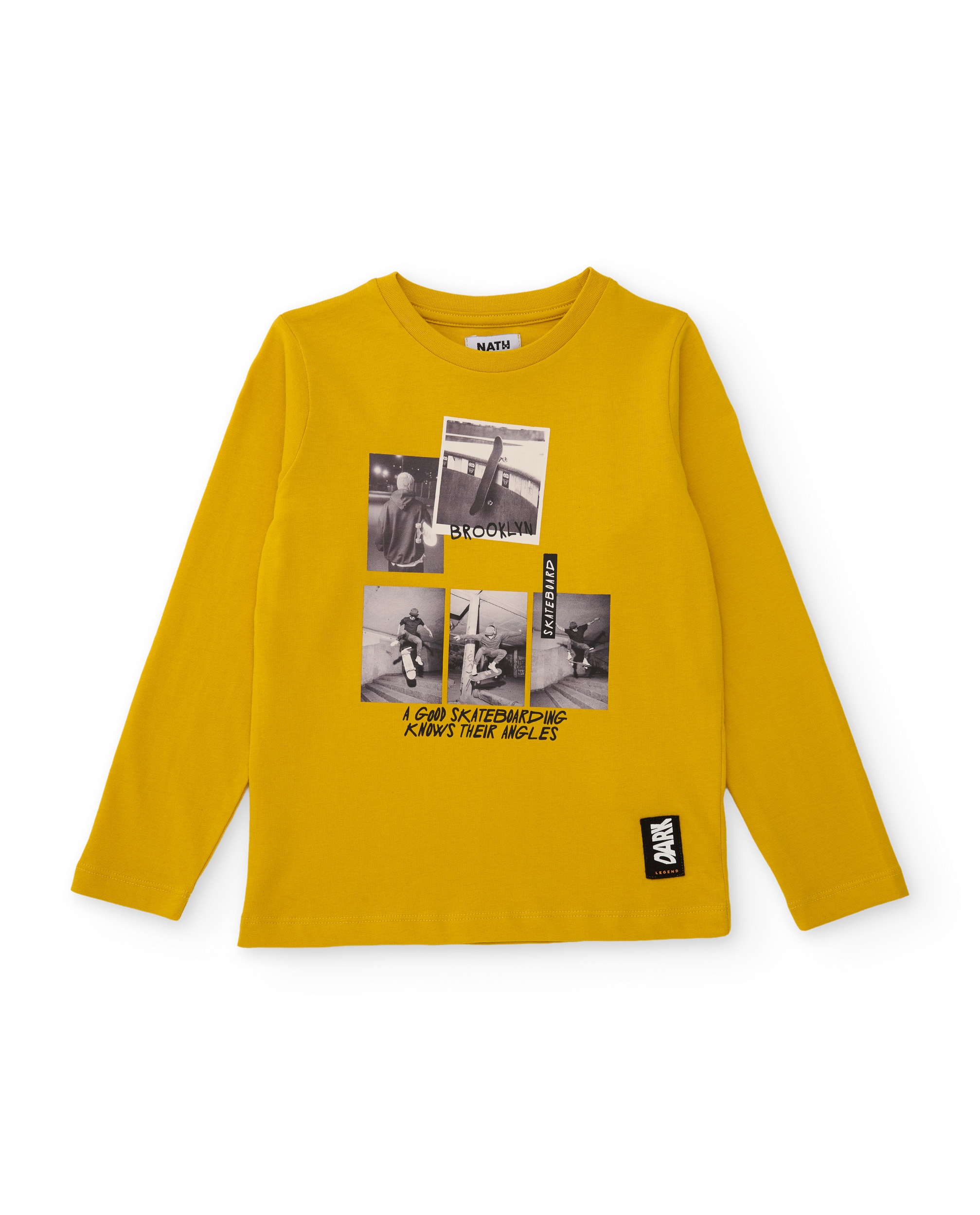 Camiseta de niño de punto con tomas urbanas - Tuc tuc - Amarillo Amarillo-3