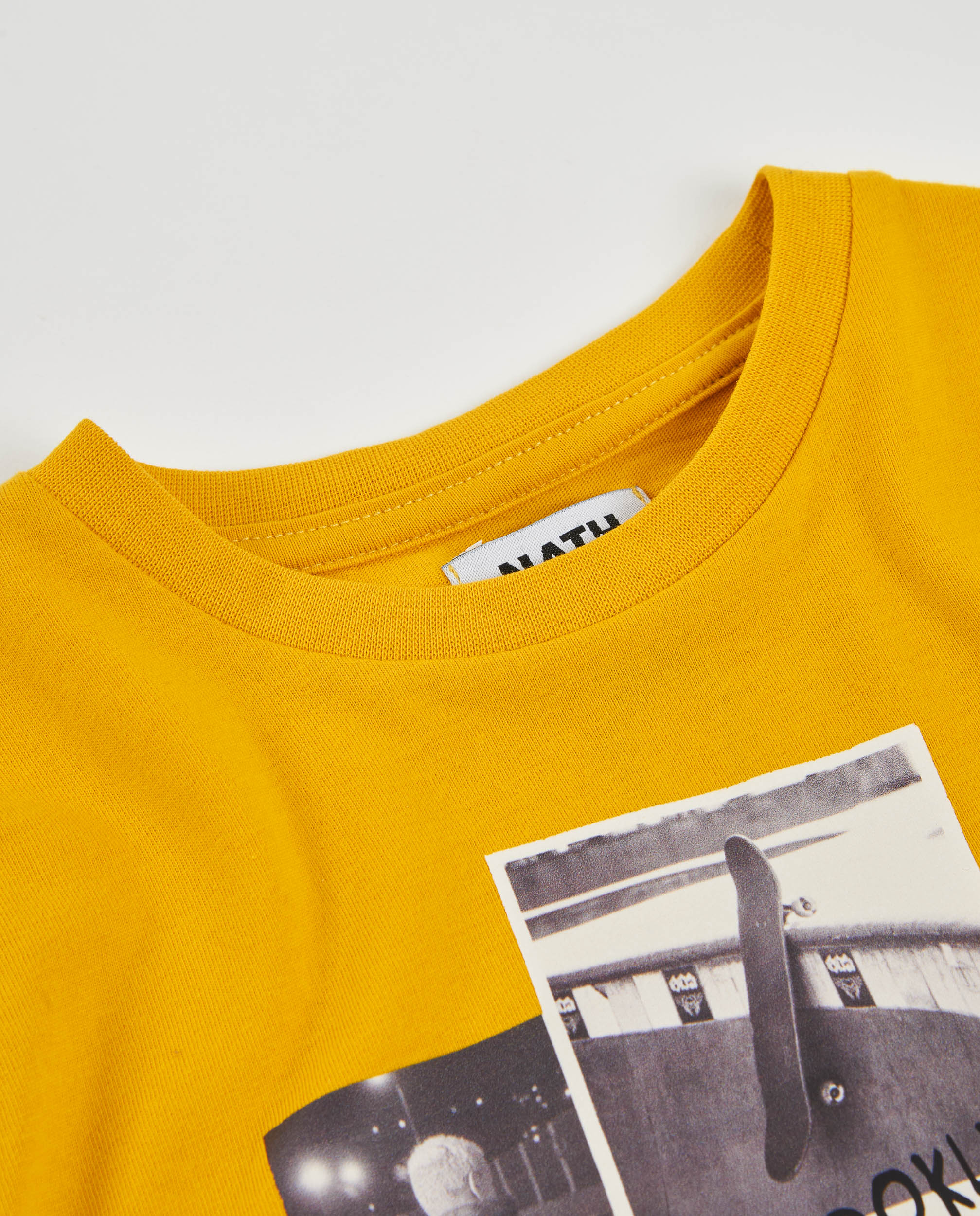 Camiseta de niño de punto con tomas urbanas - Tuc tuc - Amarillo Amarillo-4