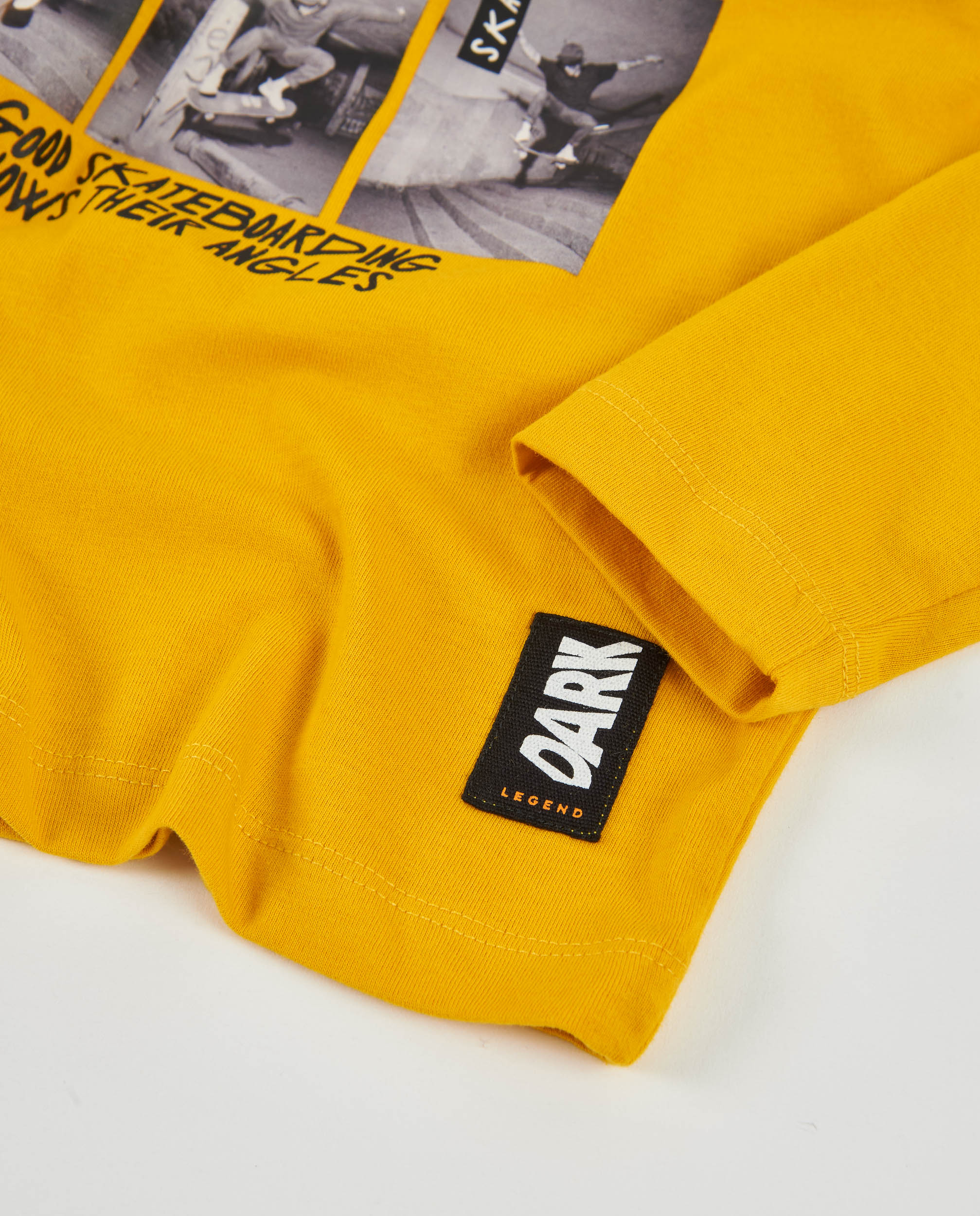 Camiseta de niño de punto con tomas urbanas - Tuc tuc - Amarillo Amarillo-5