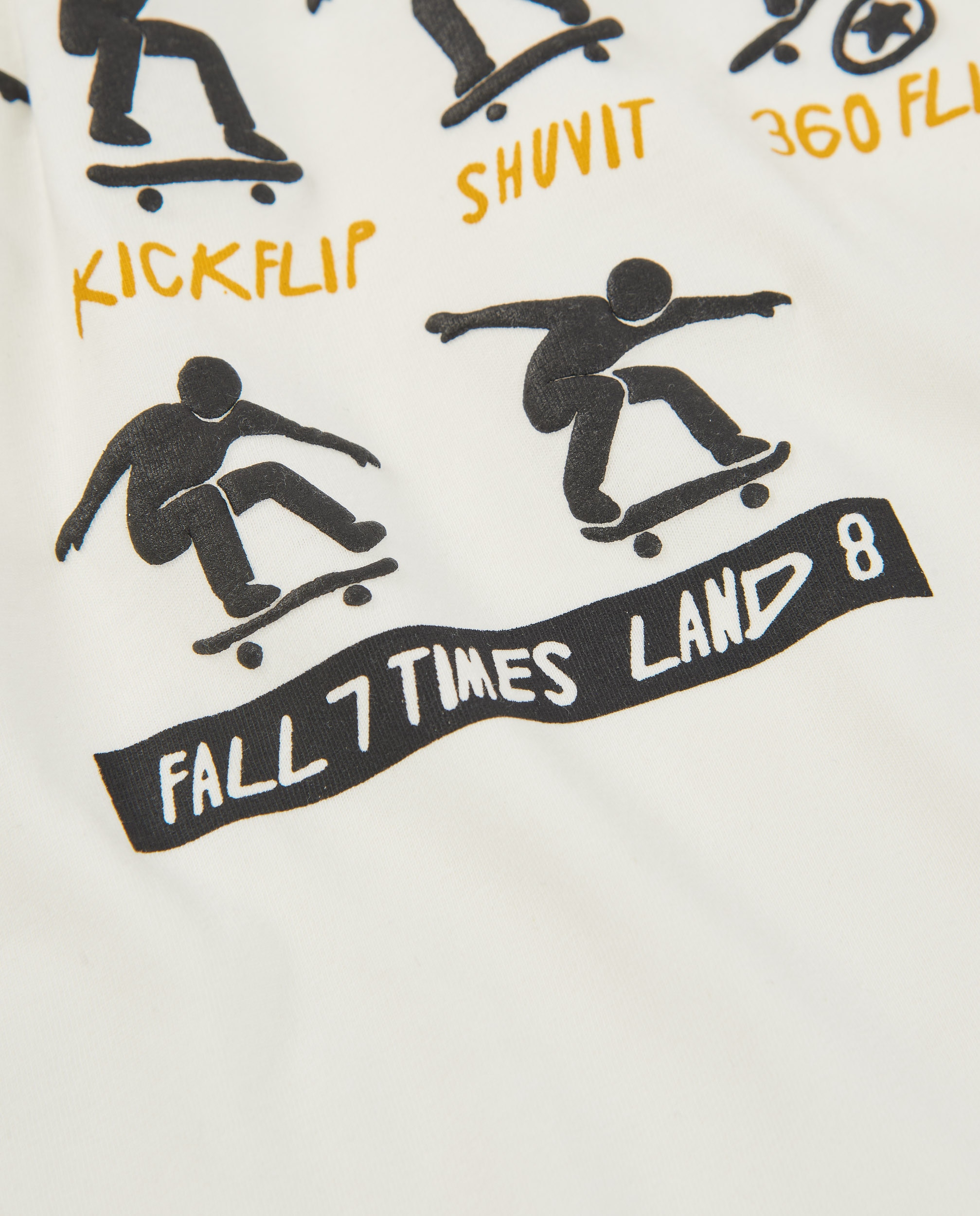 Camiseta de niño de punto con estampado de skaters - Tuc tuc - Blanco Blanco-4