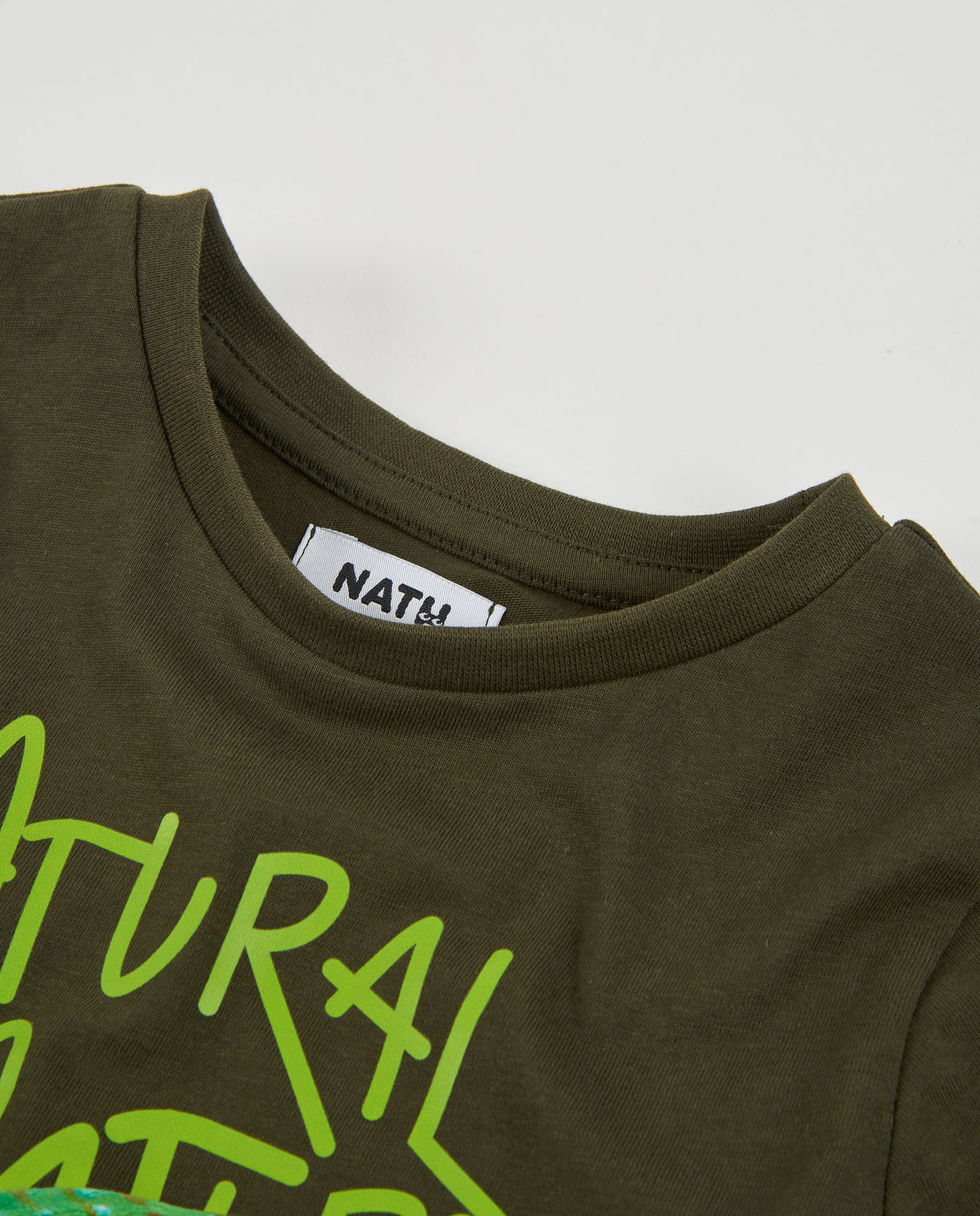 Imagen 2 de Camiseta de niño de punto con diseño de gecko y manga larga - Tuc tuc - Verde Oliva Verde Oliva