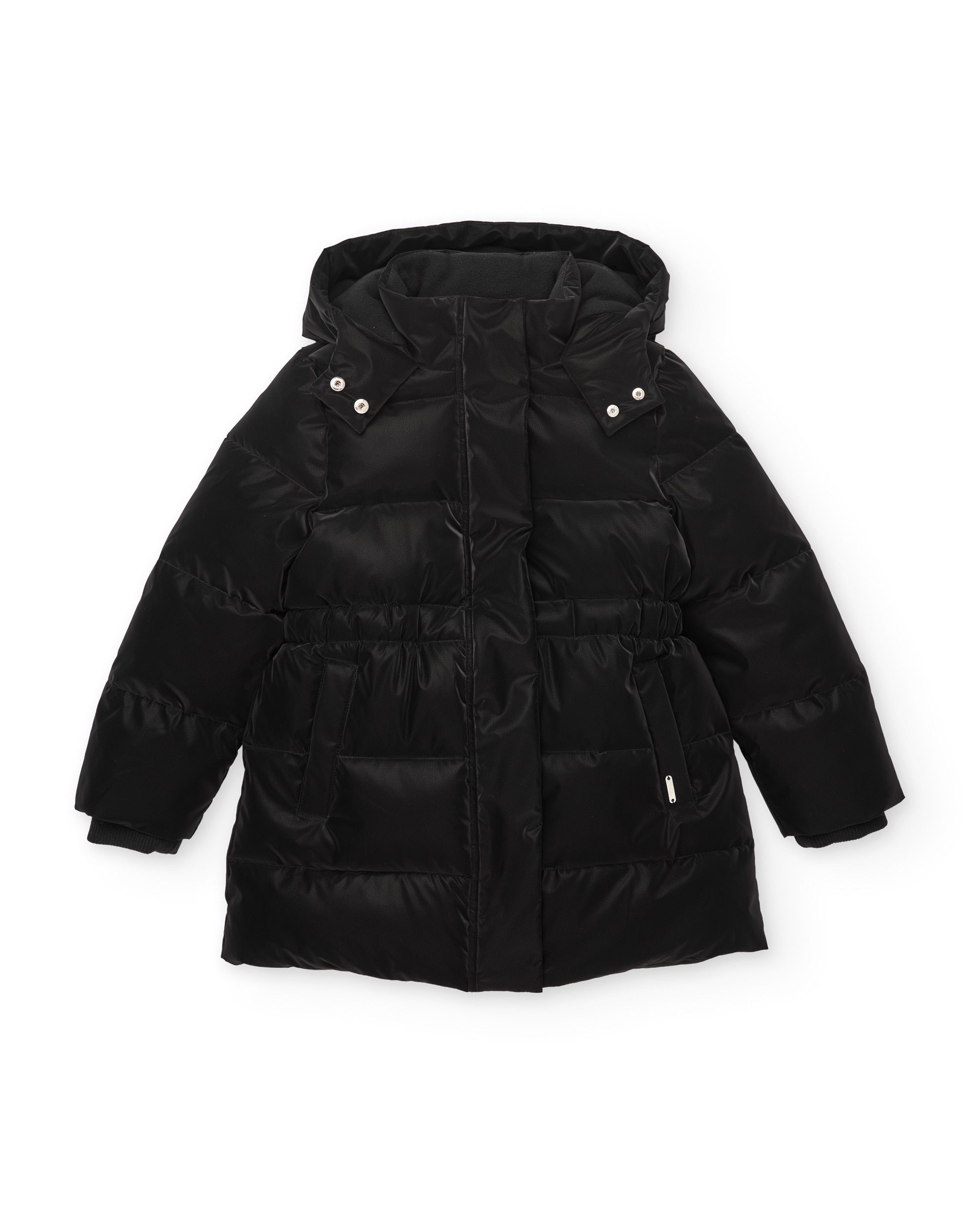 Abrigo de niña acolchado con capucha ajustable y bolsillos con cierre - Tuc tuc - Negro Negro-4