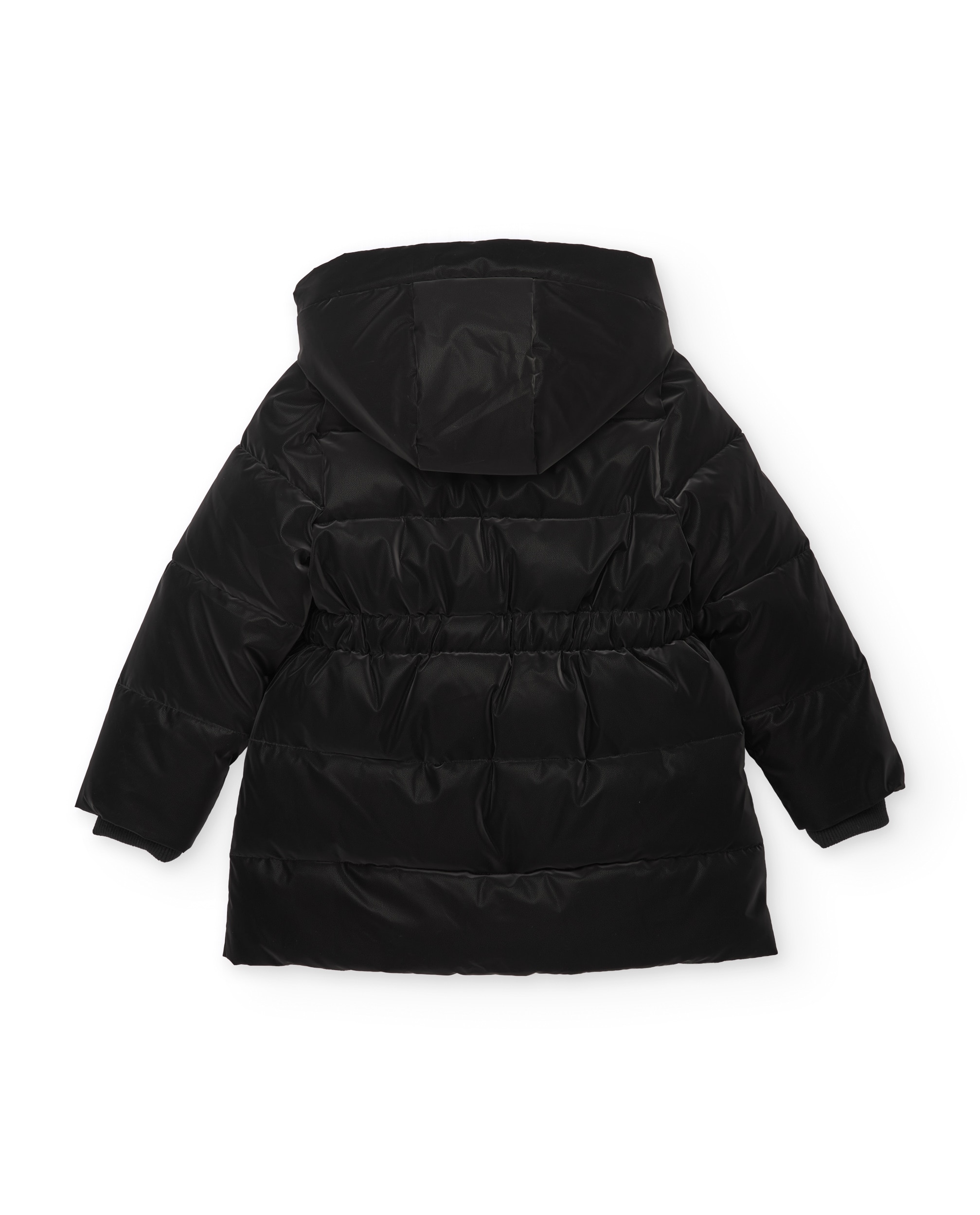 Abrigo de niña acolchado con capucha ajustable y bolsillos con cierre - Tuc tuc - Negro Negro-5