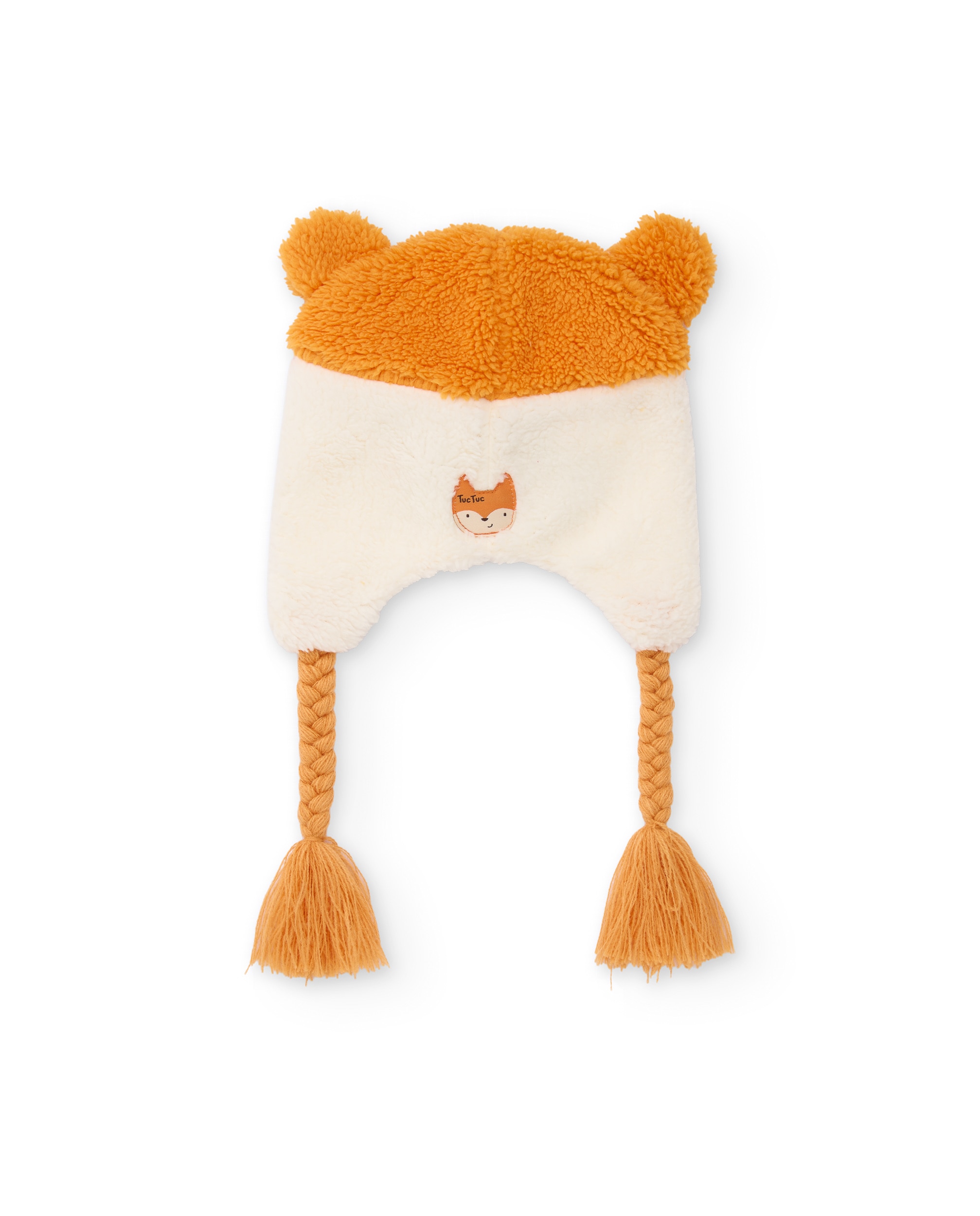 Gorro de bebé en tricot con orejas diseño animal - Tuc tuc - Naranja Naranja-3