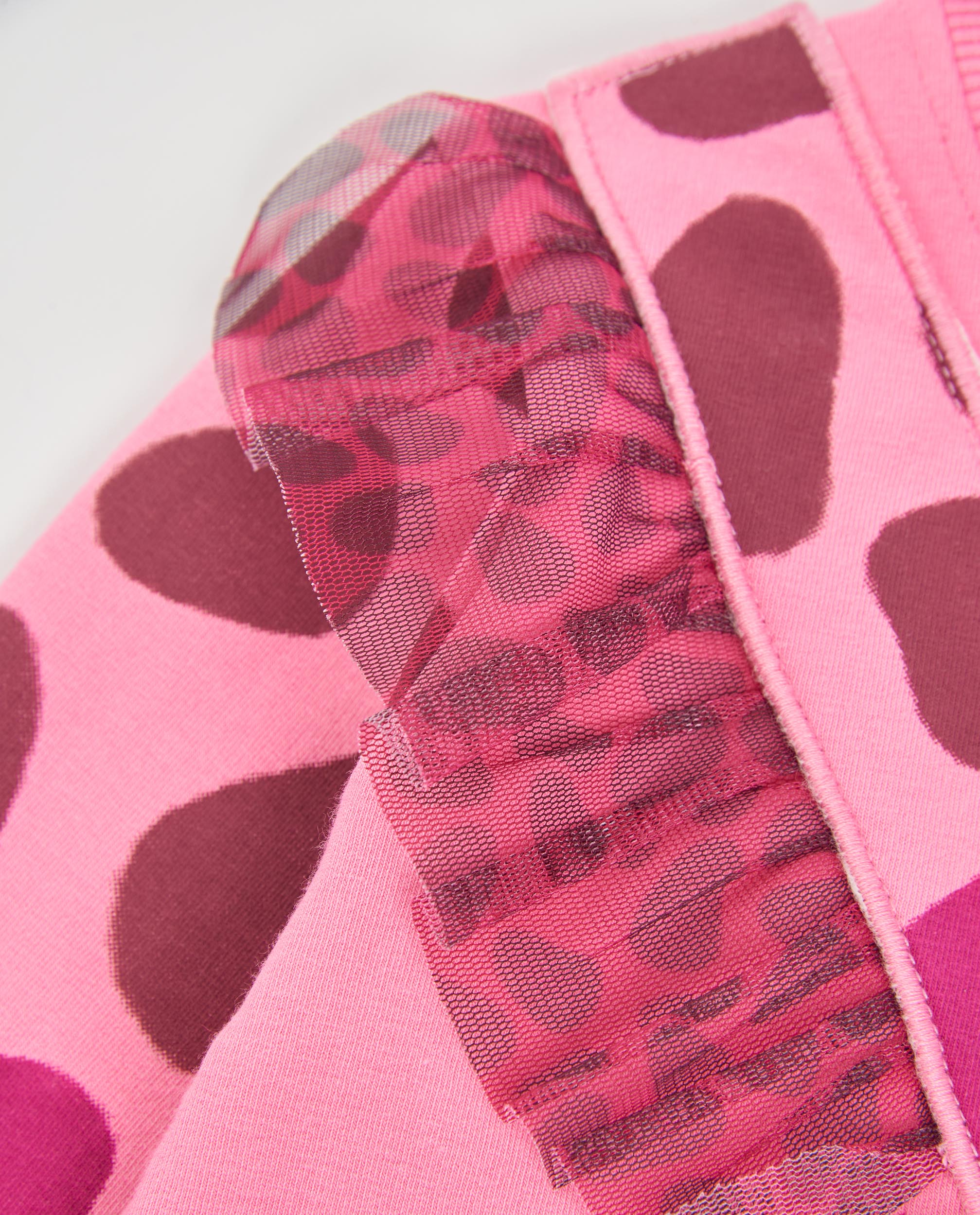 Imagen 2 de Vestido de niña de felpa con estampado animal print y falda de tul - Tuc tuc - Rosa Rosa