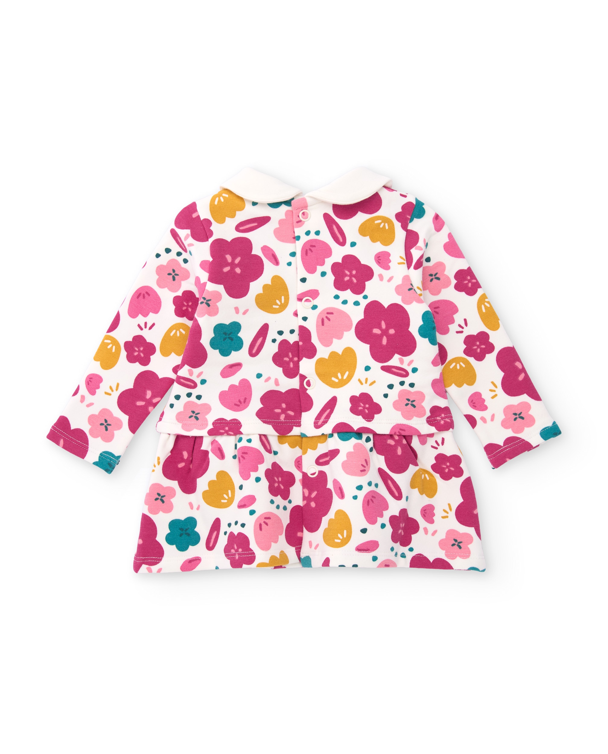 Vestido de felpa de bebé con cuello redondo - Tuc tuc - Multicolor Multicolor-3
