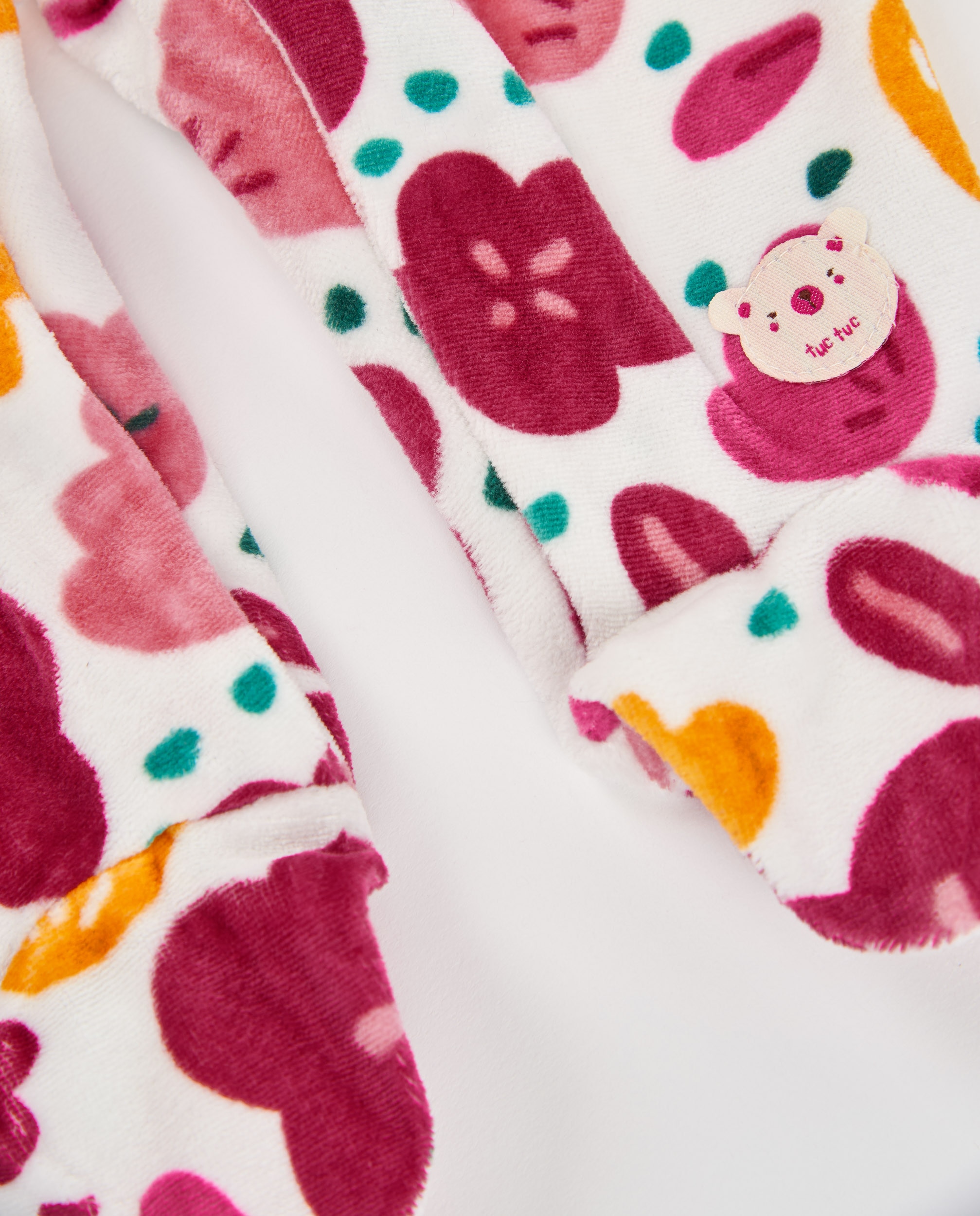 Pelele de punto de bebé con estampado floral - Tuc tuc - Rosa Rosa-4