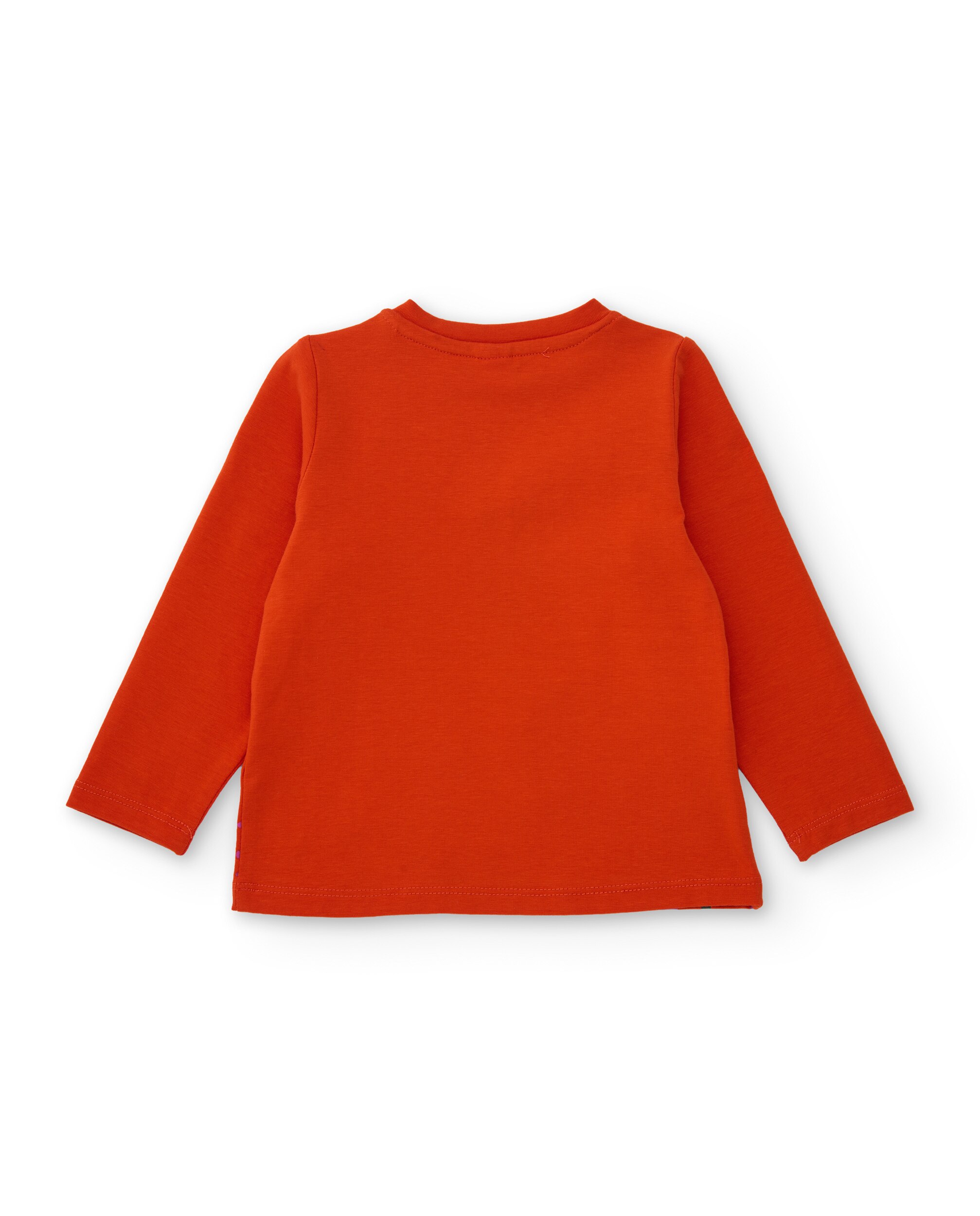 Camiseta de niña de punto con estampado de flores y manga larga - Tuc tuc - Naranja Naranja-3
