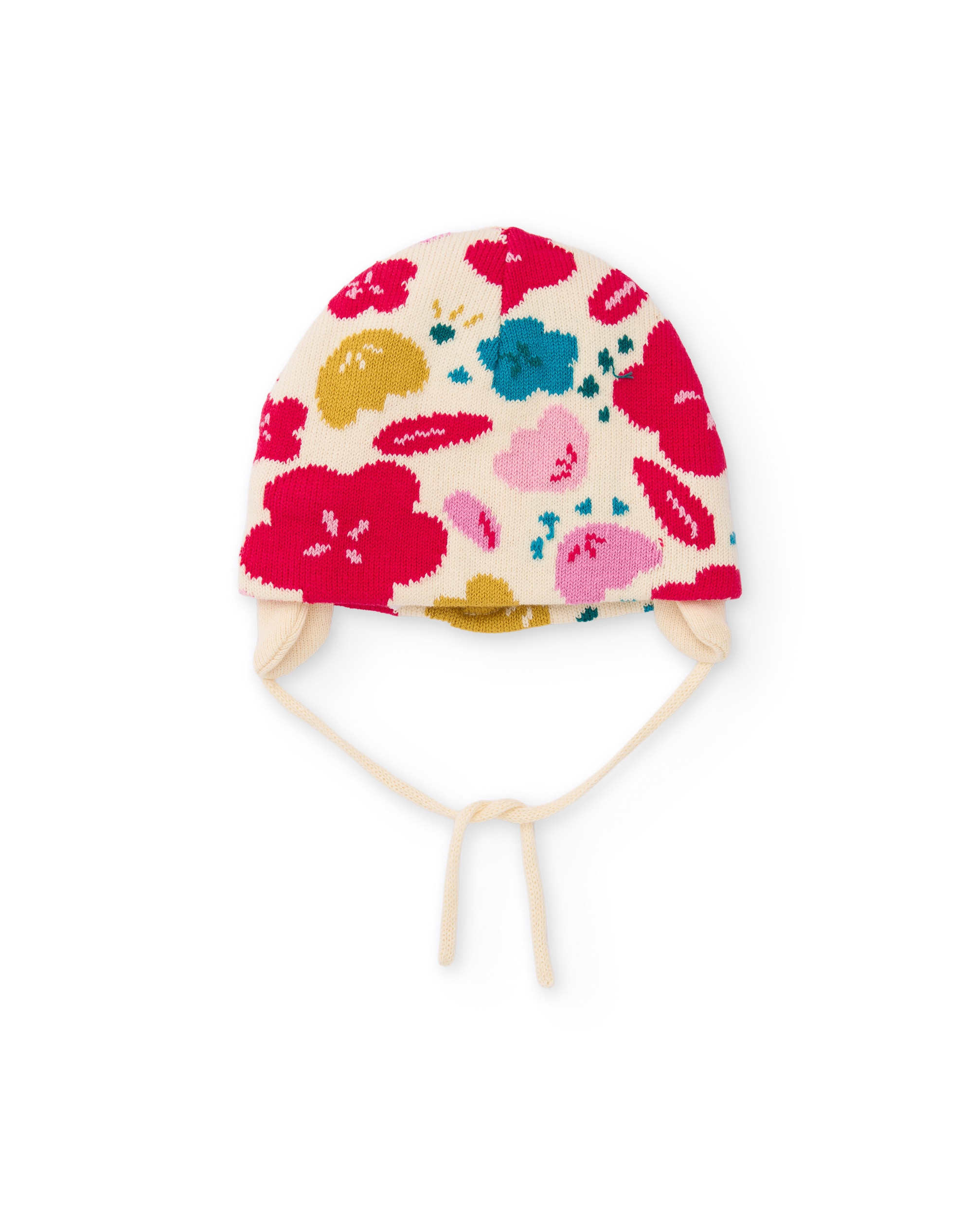 Gorro de bebé de tricot con estampado floral - Tuc tuc - Multicolor Multicolor-3
