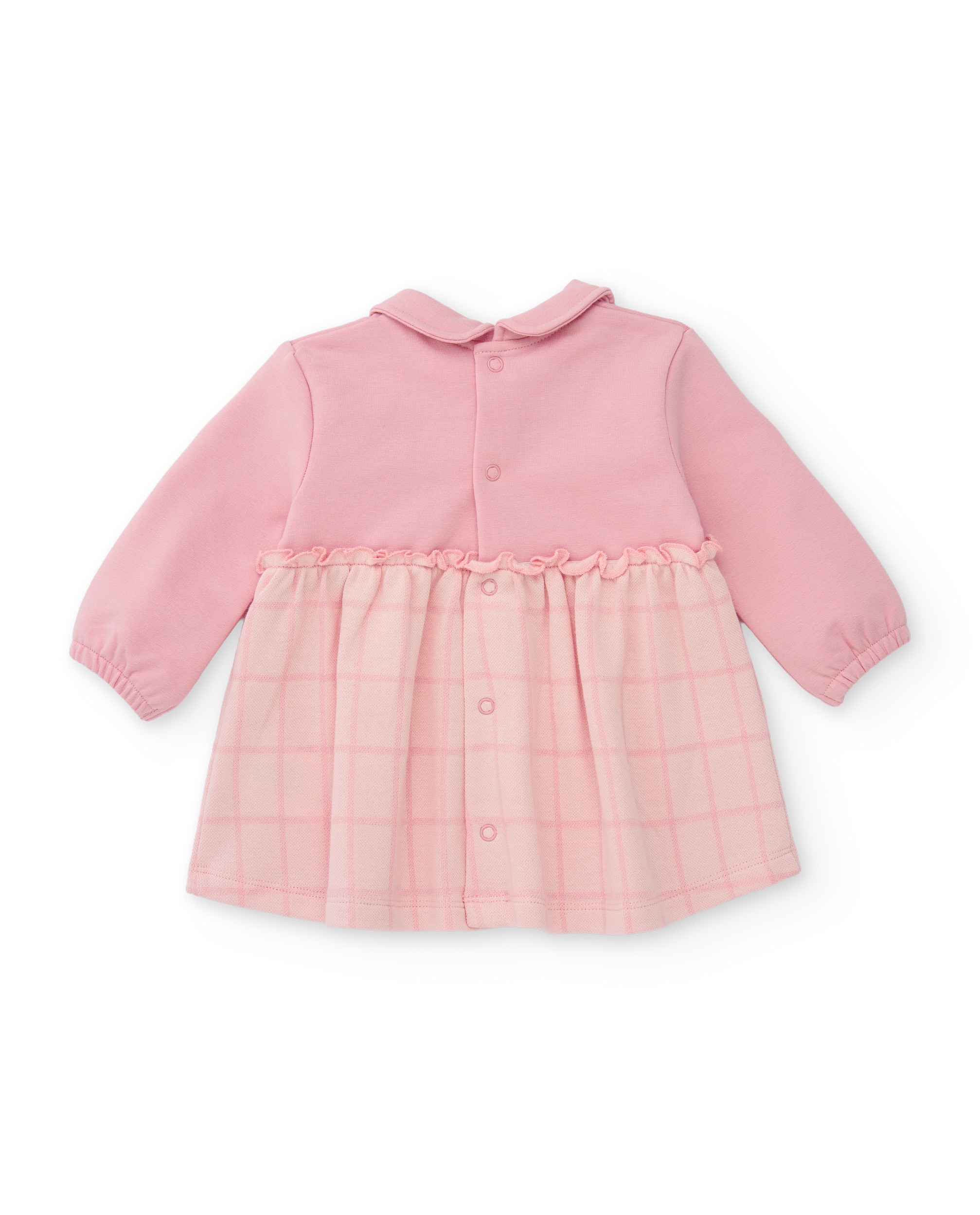 Vestido de felpa de bebé con cuello redondo - Tuc tuc - Rosa Rosa-3