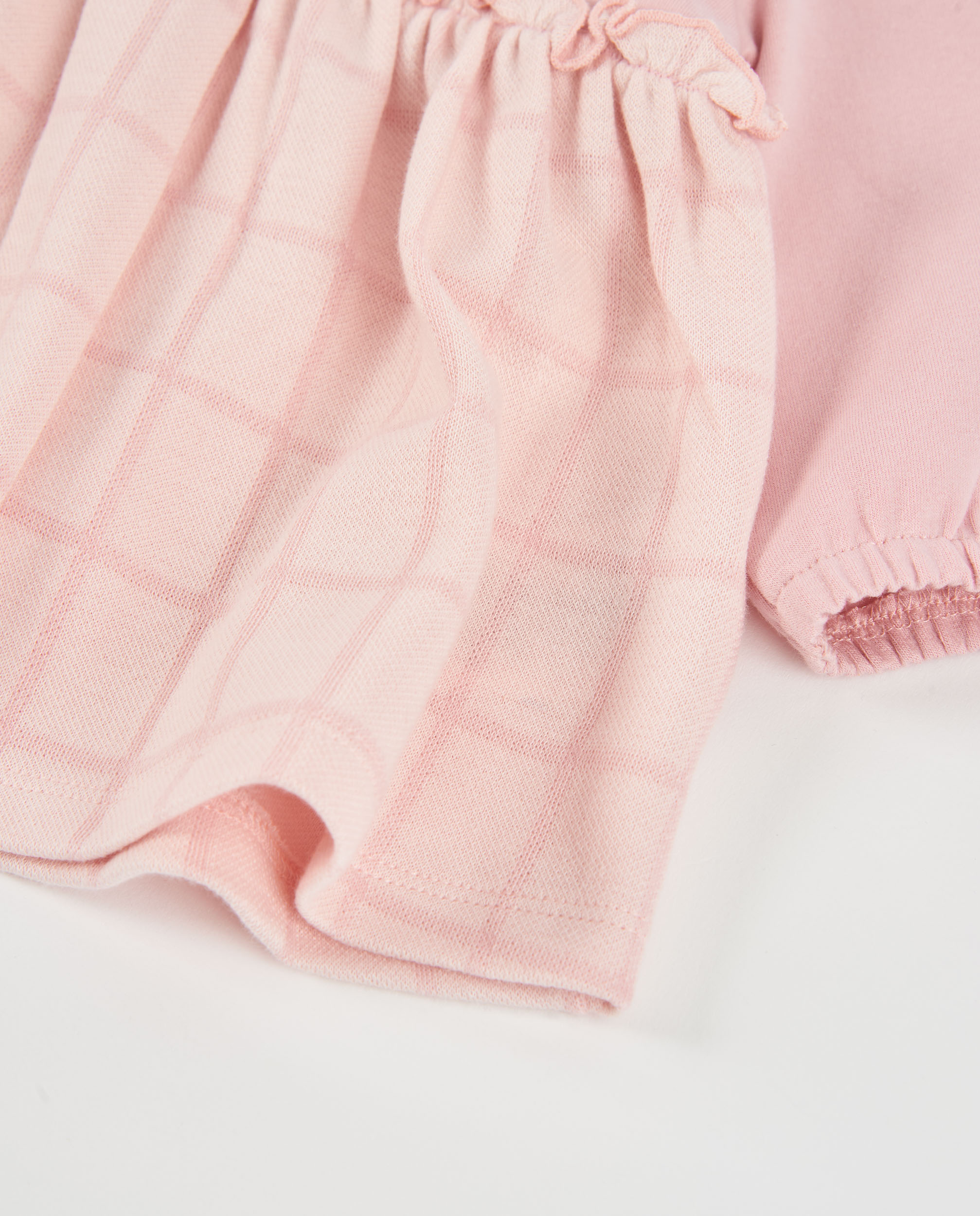 Vestido de felpa de bebé con cuello redondo - Tuc tuc - Rosa Rosa-4