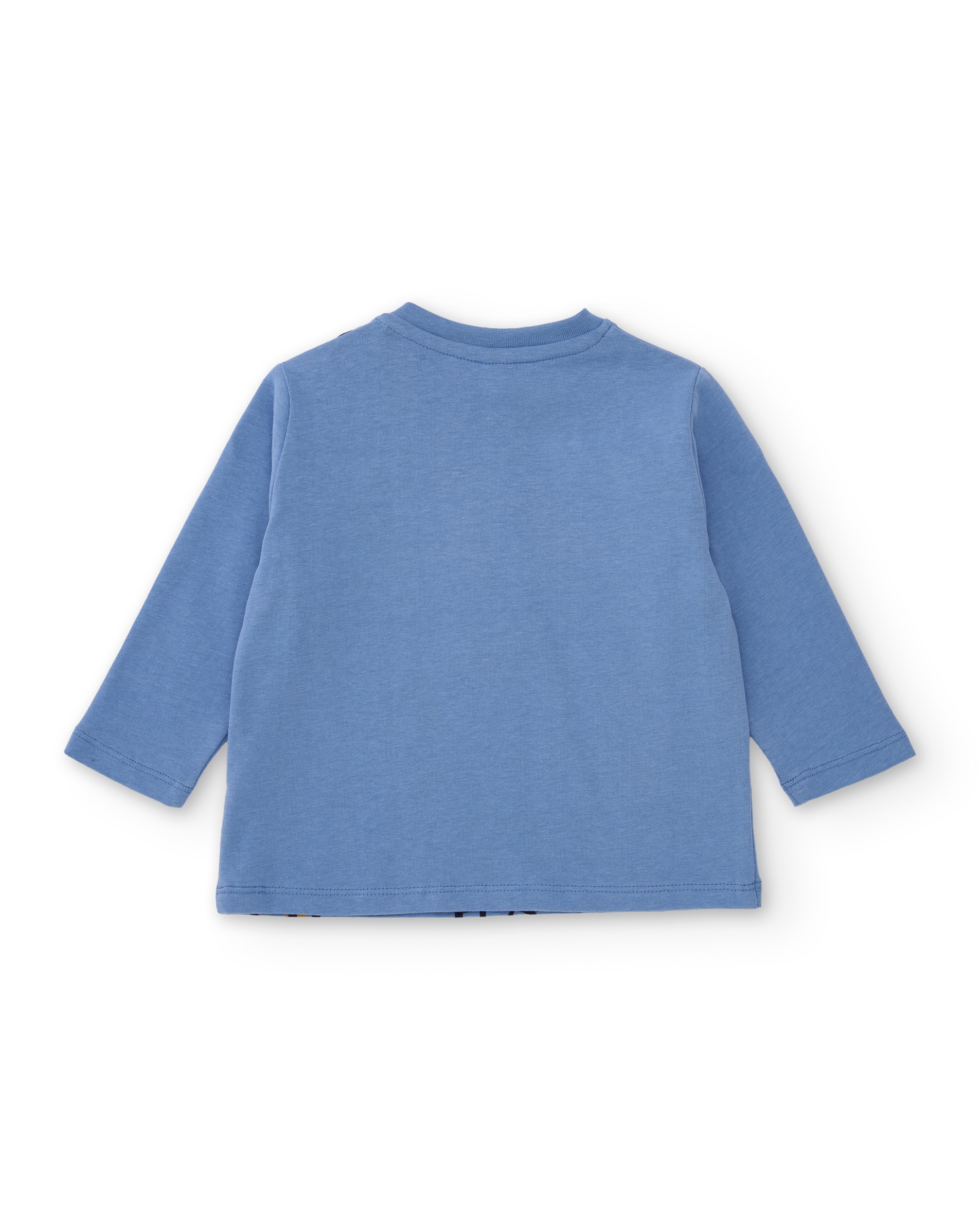 Camiseta de niño de punto con diseño integral de tigres - Tuc tuc - Azul Azul-3