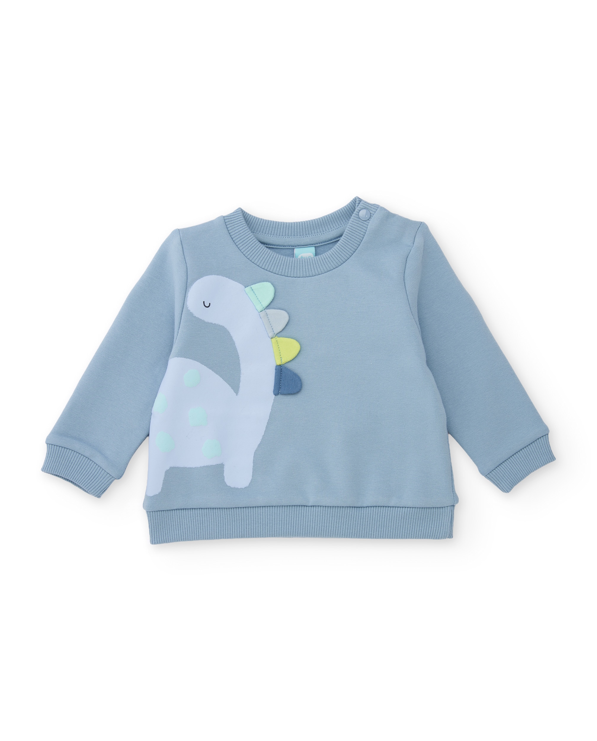 Conjunto de felpa de bebé con dinosaurio en relieve - Tuc tuc - Azul claro Azul claro-3
