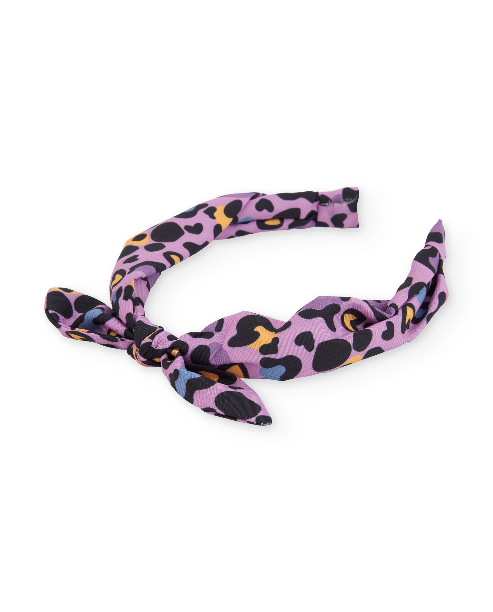 Imagen 3 de Diadema de niña rígida con estampado animal print y nudo - Tuc tuc - Lila Lila