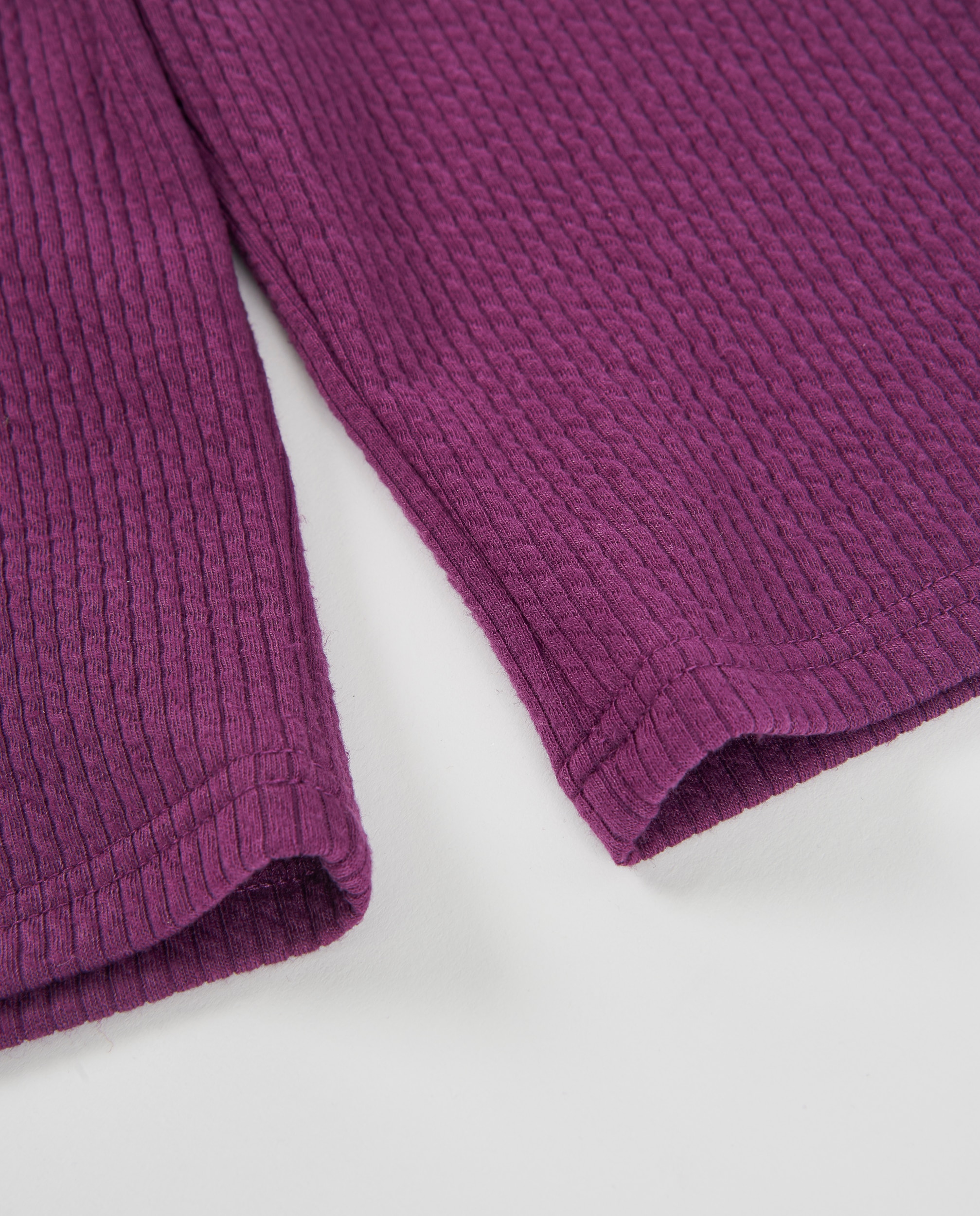 Pantalón de niña de tejido acanalado con cintura elástica - Tuc tuc - Violeta Violeta-5