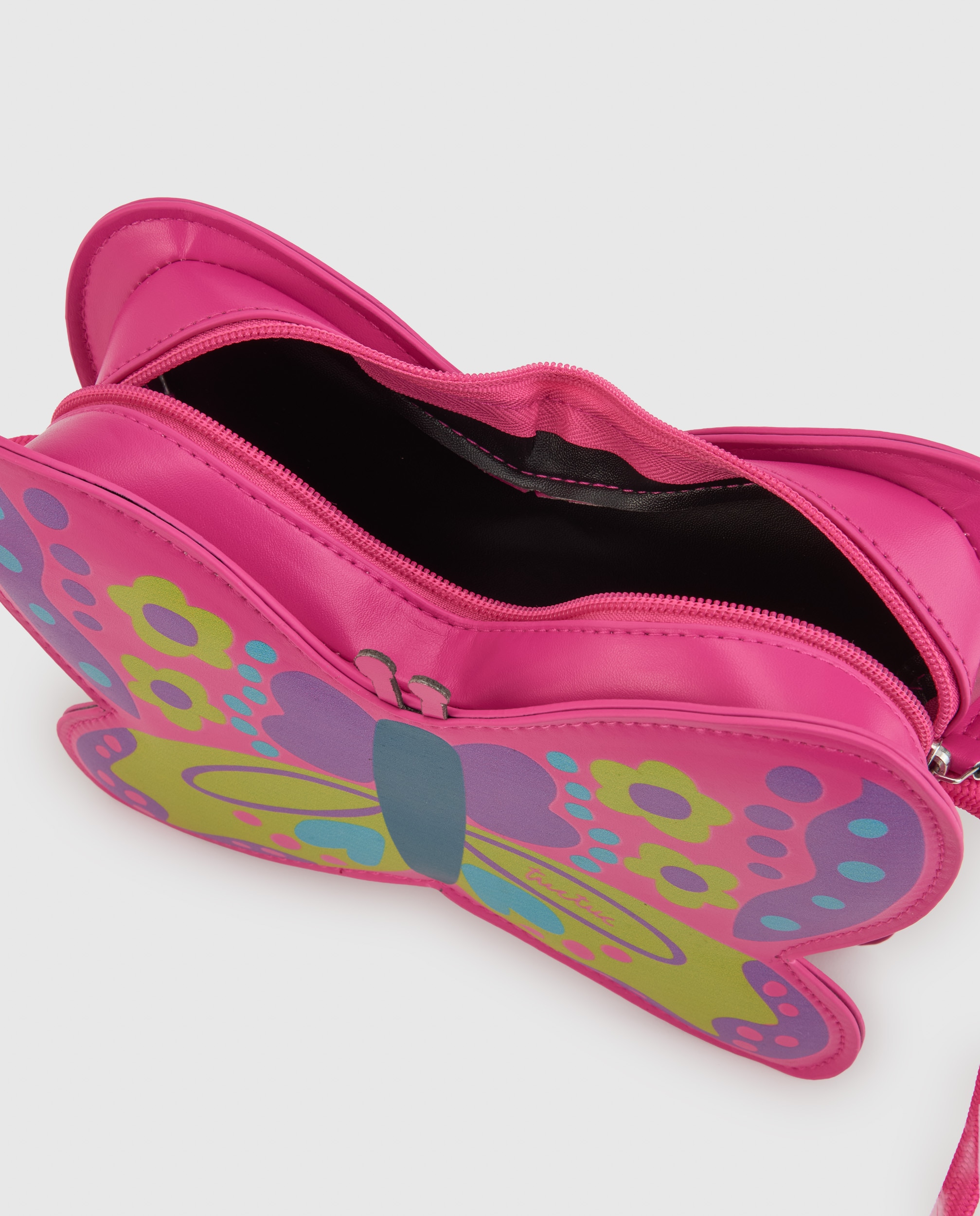Bolso de niña con forma de mariposa y estampado floral - Tuc tuc - Fucsia Fucsia-4