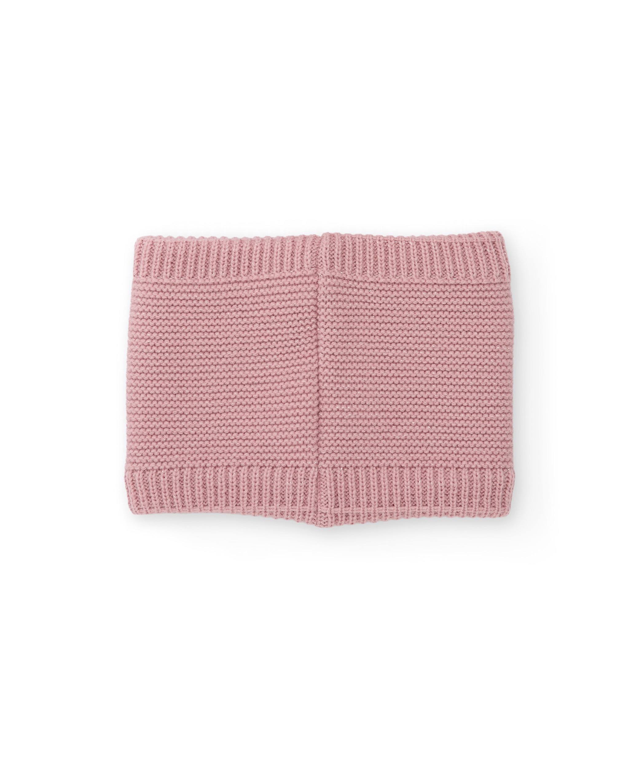 Braga de cuello de niña de tricot con diseño de oso panda - Tuc tuc - Rosa Rosa-2