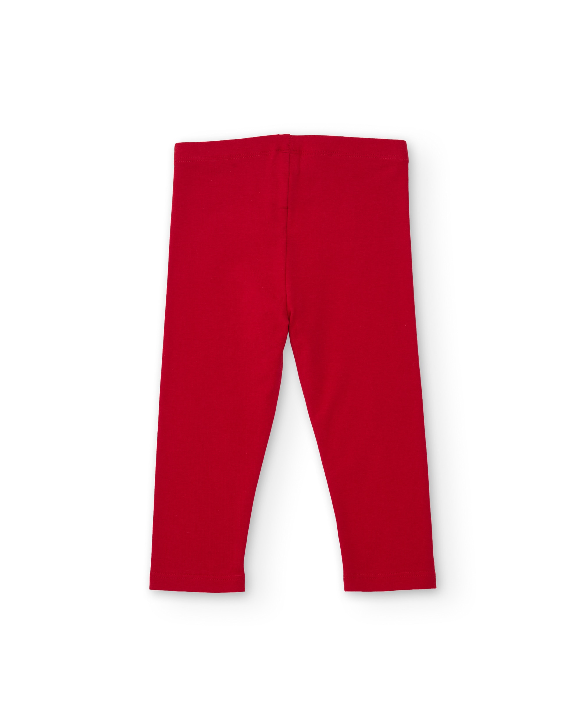 Legging de niña de punto con aplique de seta y tejido elástico - Tuc tuc - Rojo Rojo-2