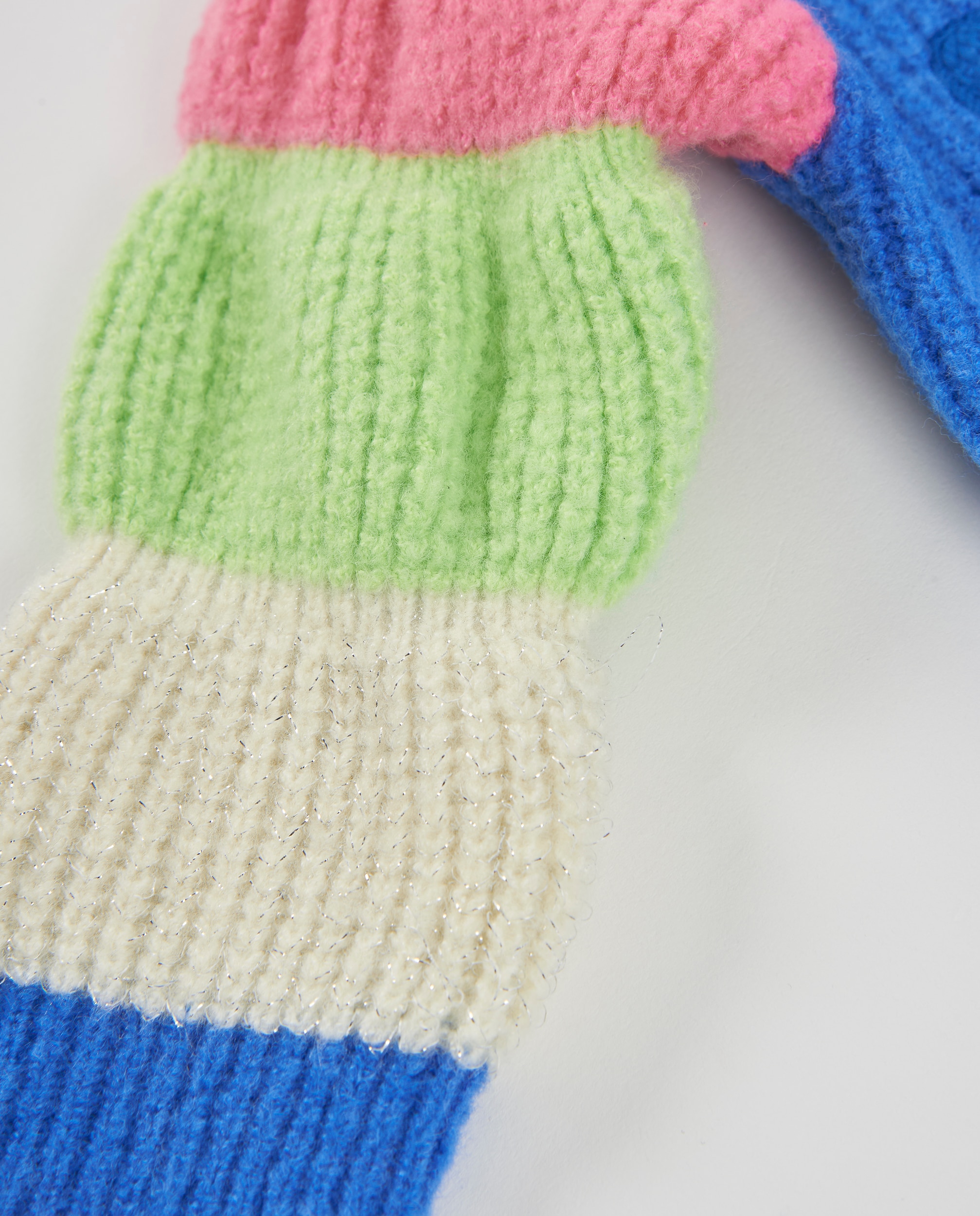 Imagen 5 de Jersey de niña de tricot con corazones y mangas bicolor - Tuc tuc - Azul Azul