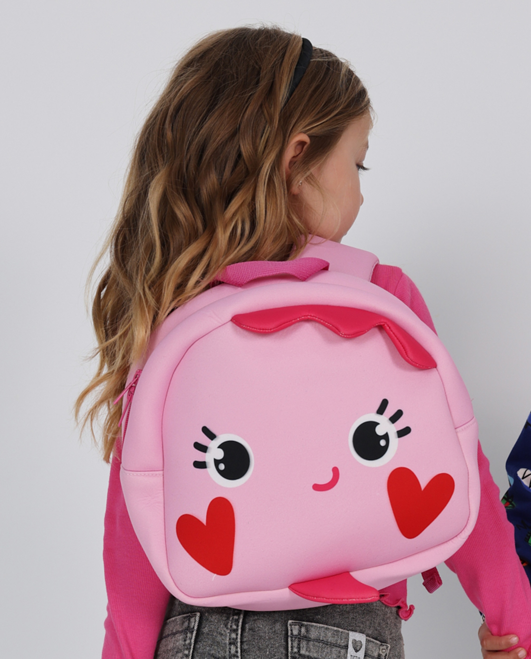 Mochila de niña con diseño divertido y respaldo acolchado - Tuc tuc - Rosa Rosa-2