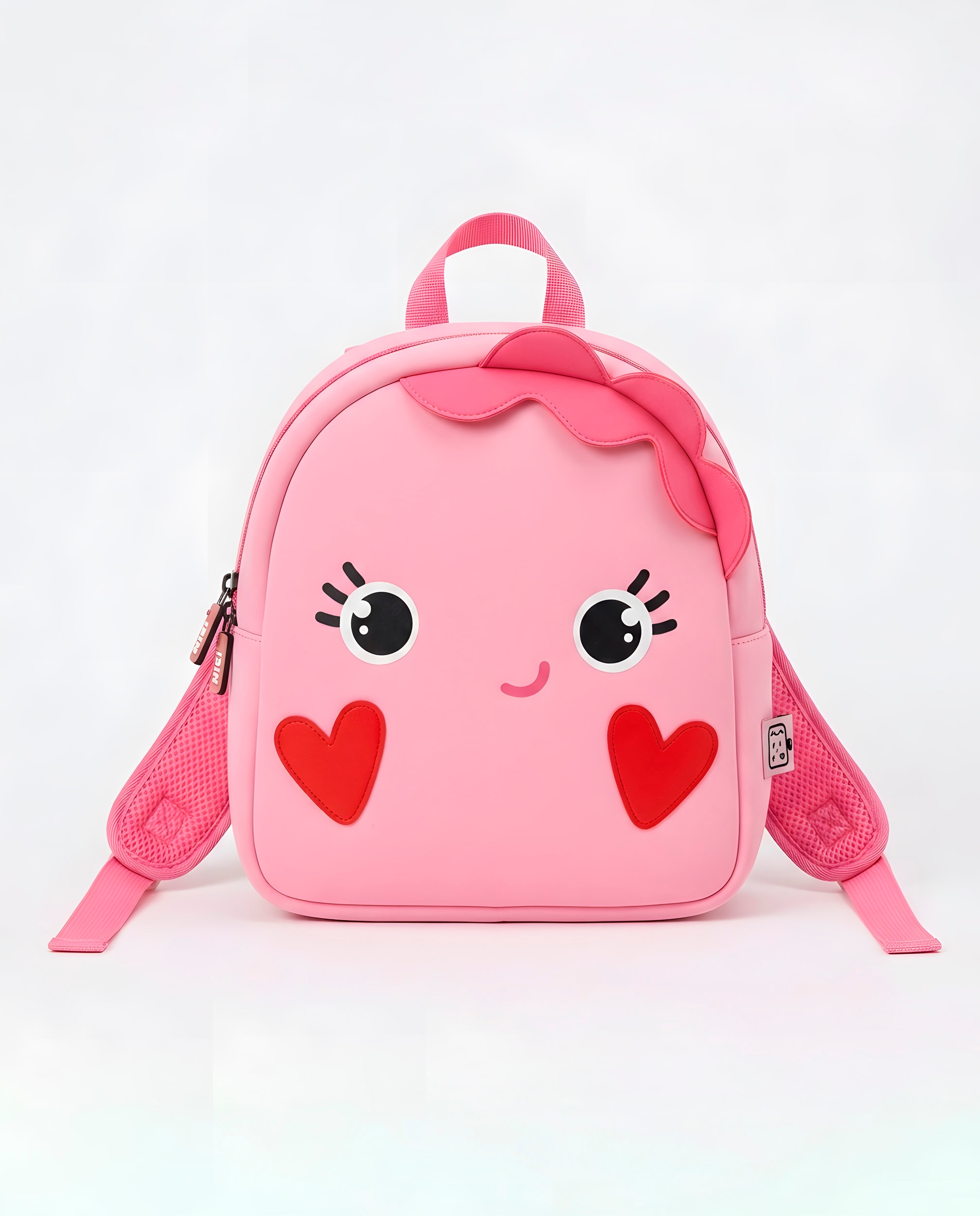 Mochila de niña con diseño divertido y respaldo acolchado - Tuc tuc - Rosa Rosa-3