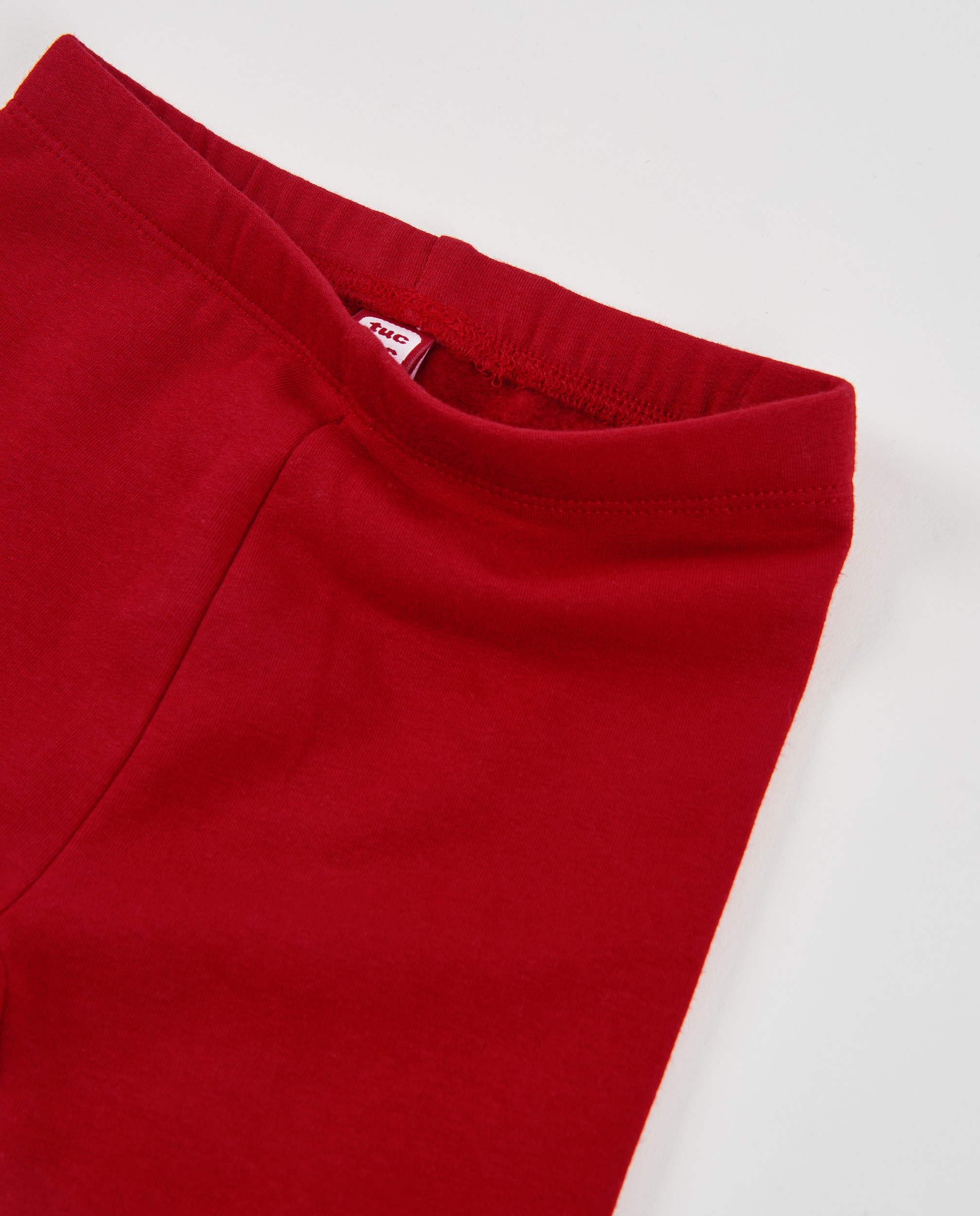 Legging de niña de felpa con cintura elástica y tejido cálido - Tuc tuc - Rojo Rojo-2