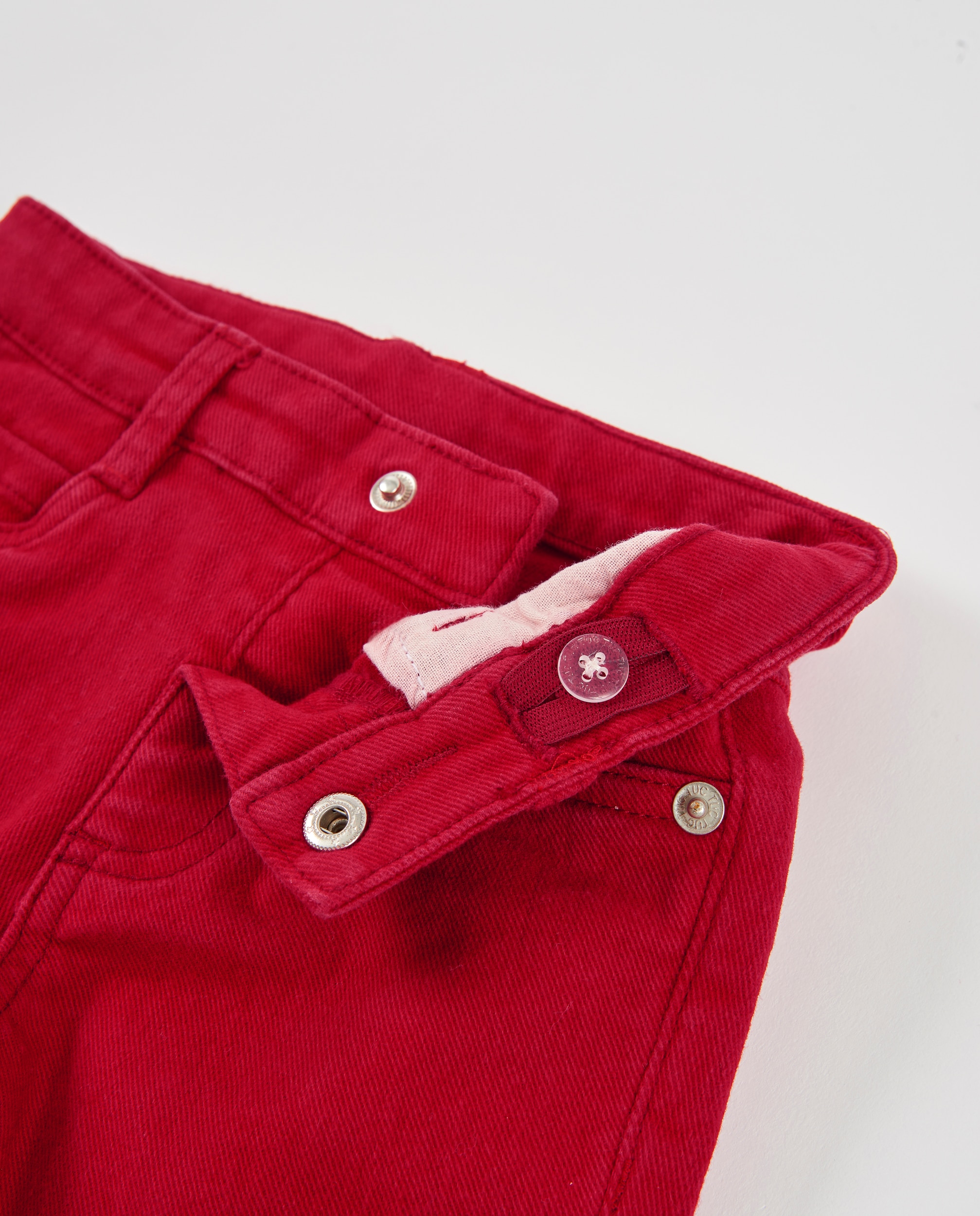 Imagen 4 de Vaquero de niño de tela plana con bolsillos decorativos - Tuc tuc - Rojo Rojo