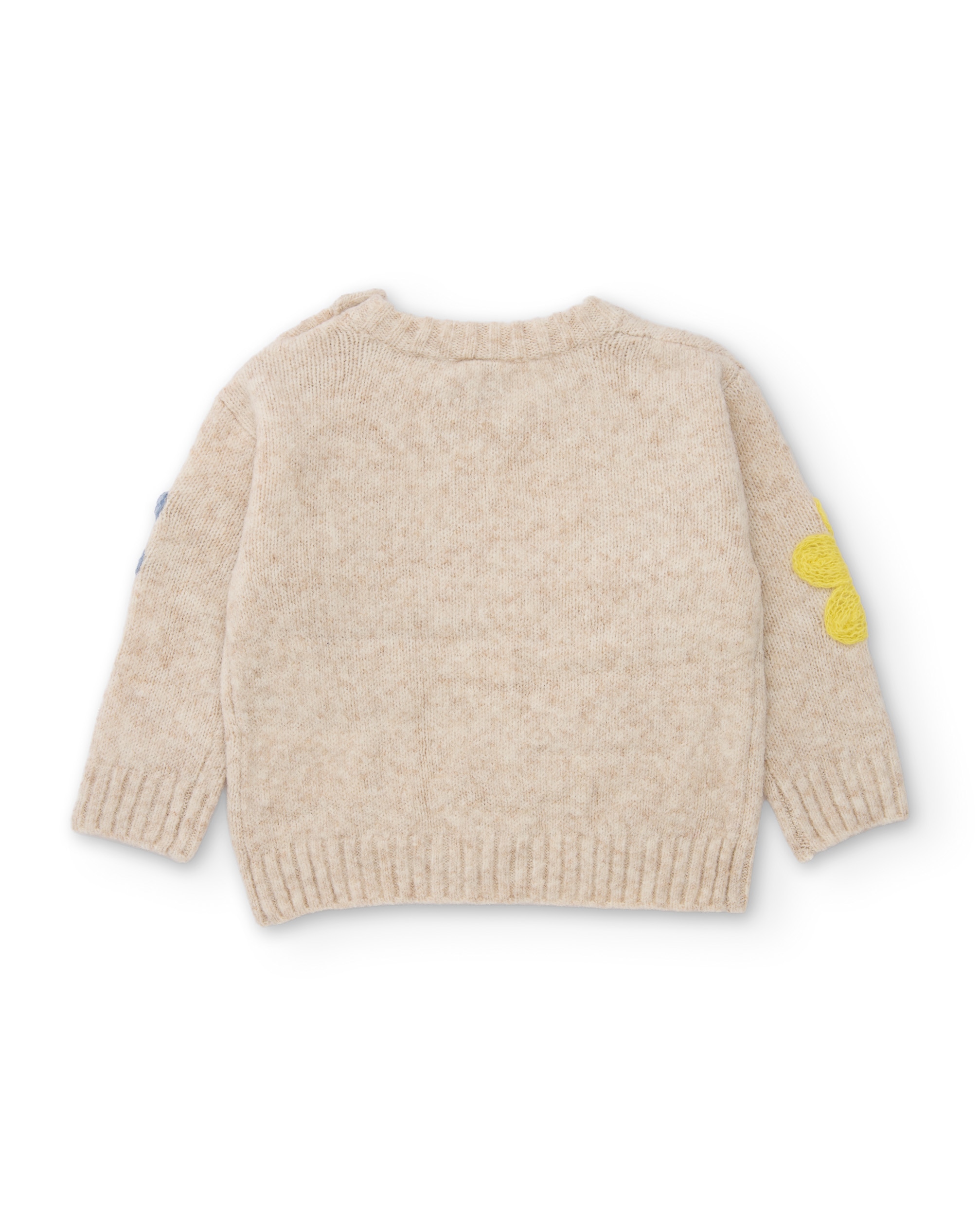 Imagen 3 de Jersey de niña de tricot con flores bordadas y tejido suave - Tuc tuc - Crudo Crudo