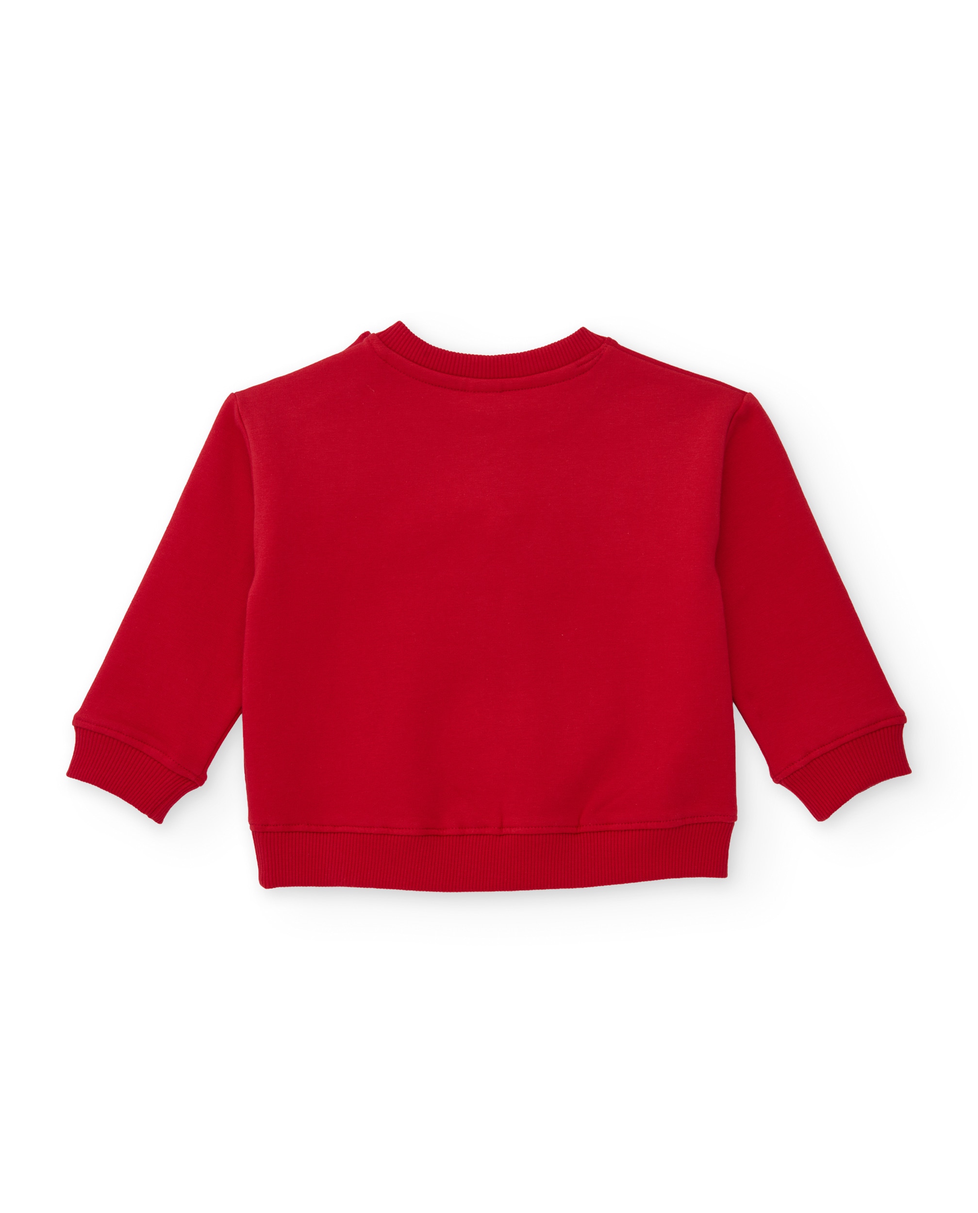 Conjunto de niña de felpa con sudadera de gráfico divertido y leggings a juego - Tuc tuc - Rojo Rojo-5