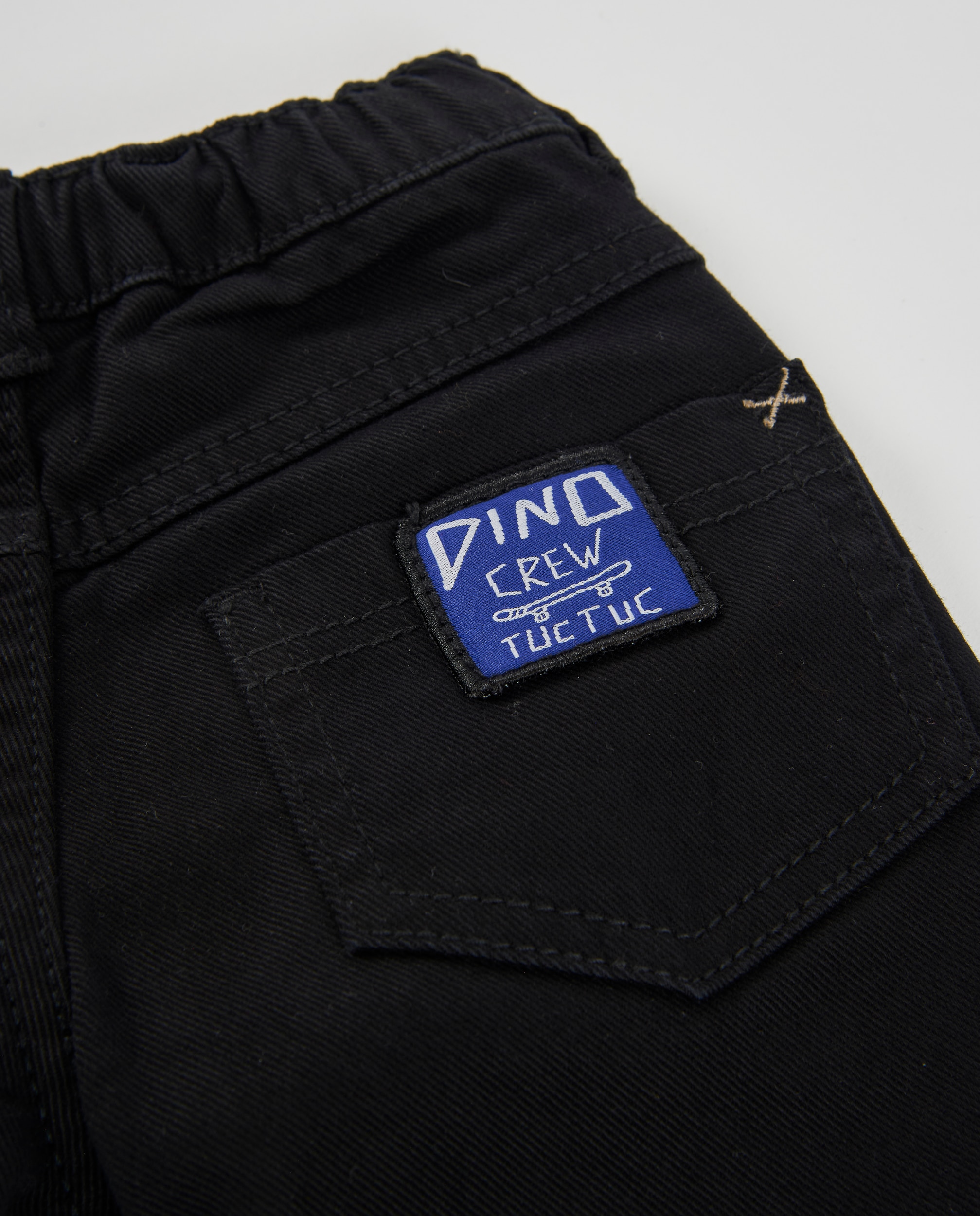 Pantalón de niño de sarga con cintura ajustable y diseño versátil - Tuc tuc - Negro Negro-4