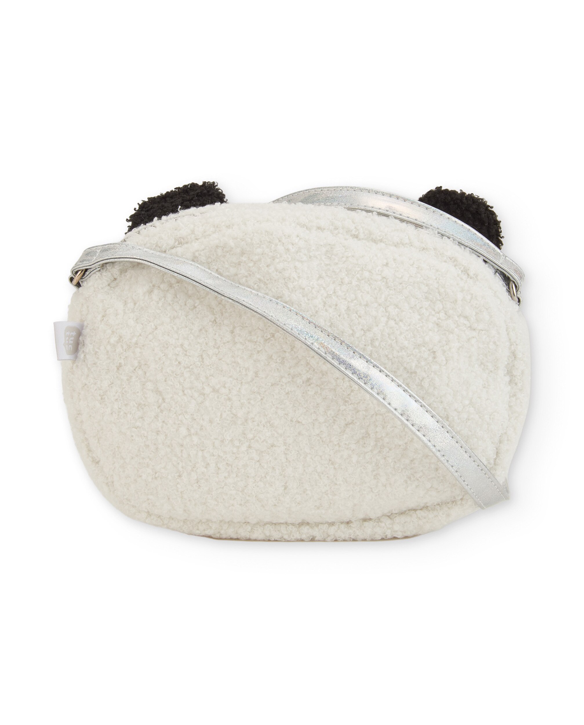 Bolso de niña de borreguito con diseño de panda y tacto suave - Tuc tuc - Blanco Blanco-3