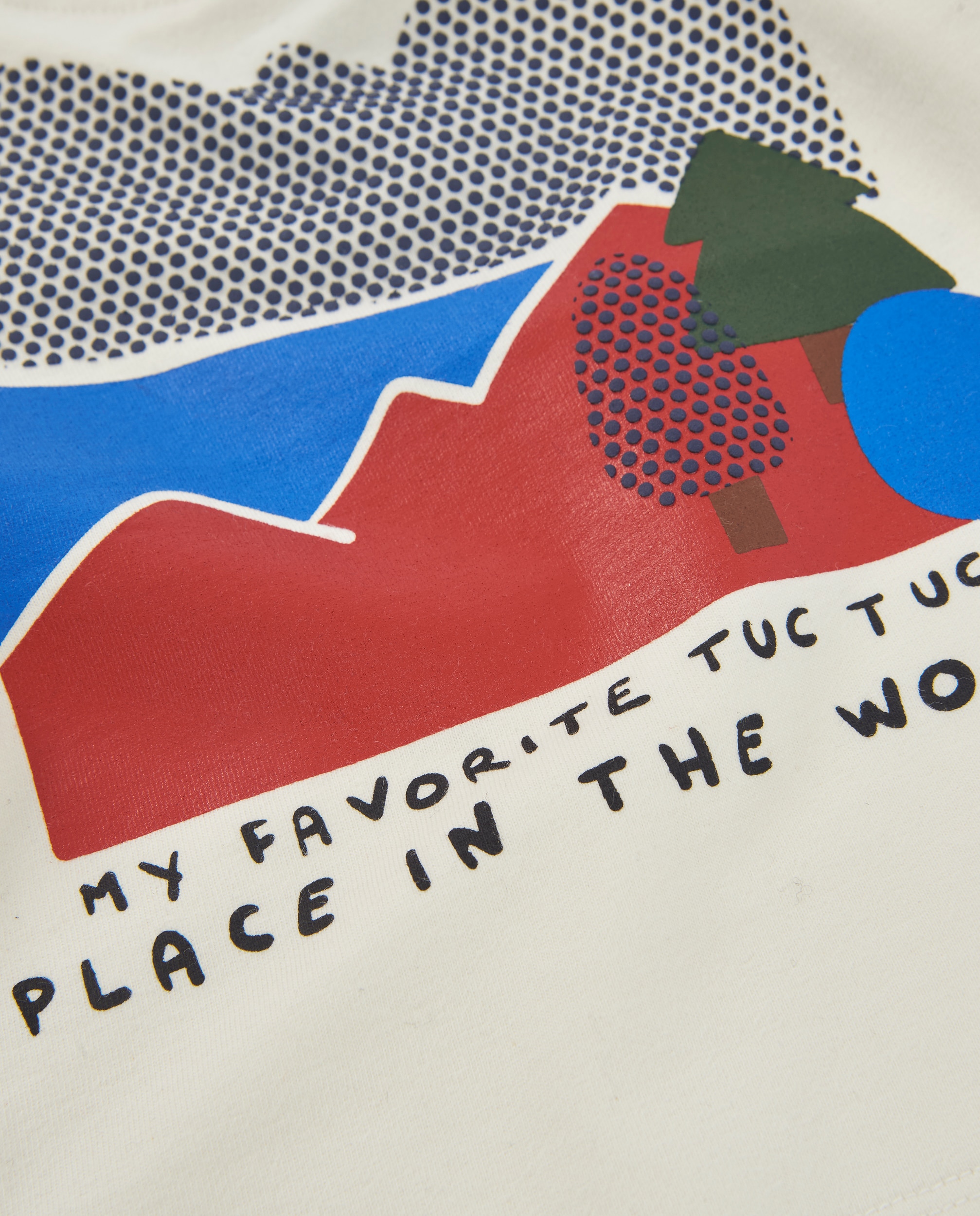 Imagen 4 de Camiseta de niño de punto con gráfico y tejido transpirable - Tuc tuc - Crudo Crudo