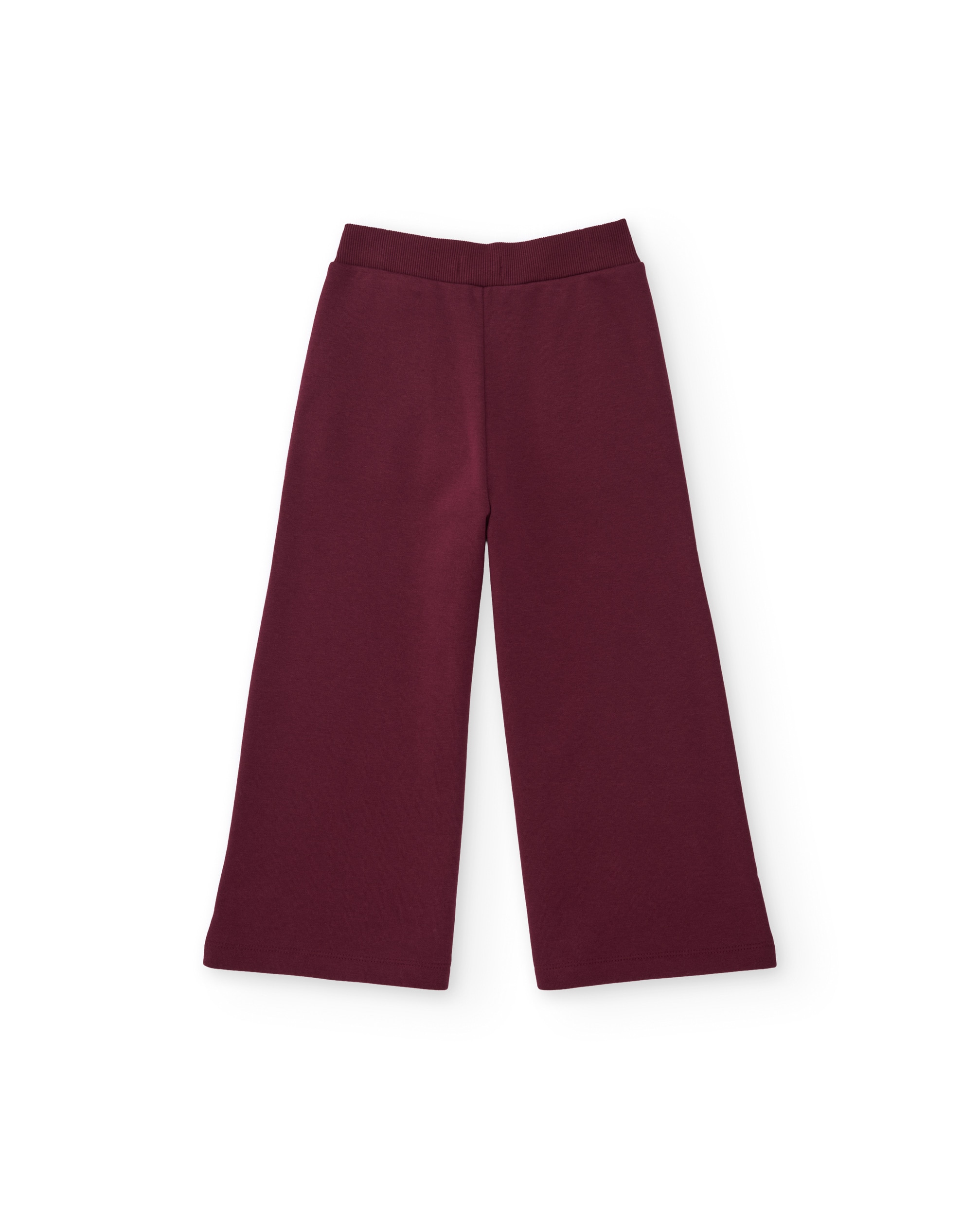 Imagen 3 de Pantalón de niña de felpa con corte ancho y cordón ajustable - Tuc tuc - Burdeos Burdeos
