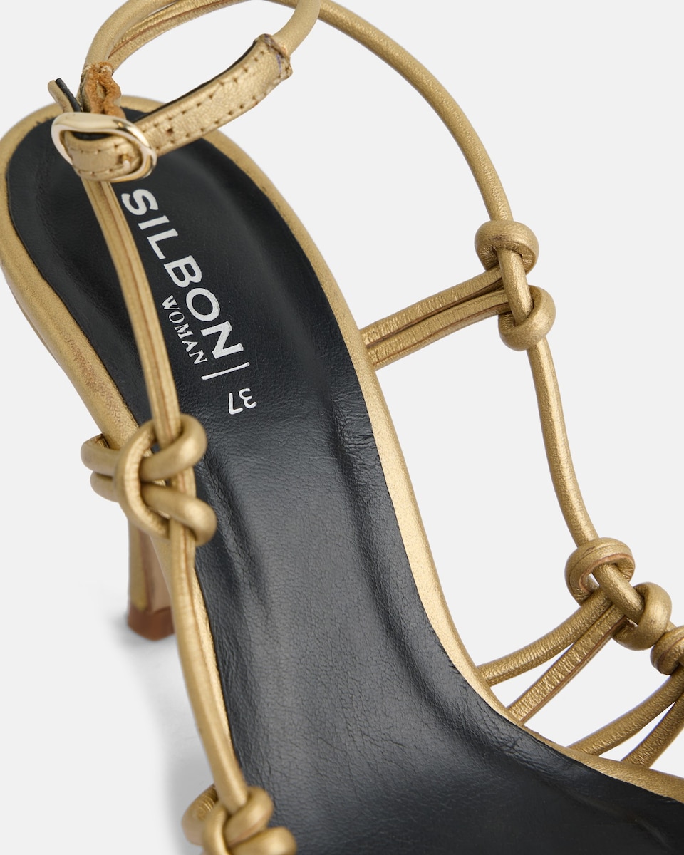 Combinar Zapatos Sandalias Doradas Formula Joven Sandalia Vestido