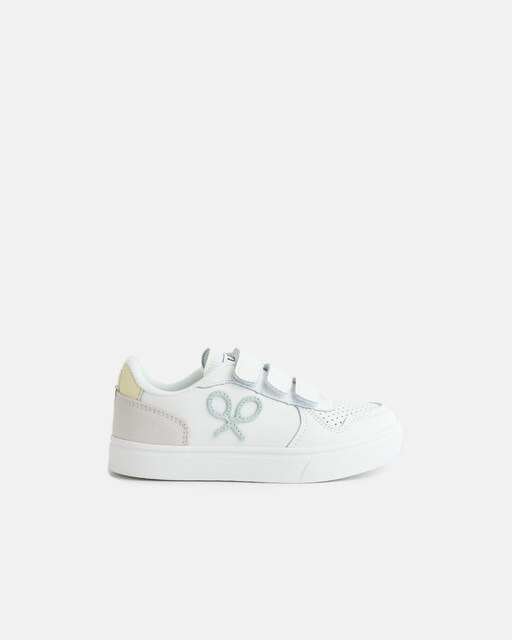 Imagen 0 de Zapatillas de niño de piel tenis cierre adherente raqueta