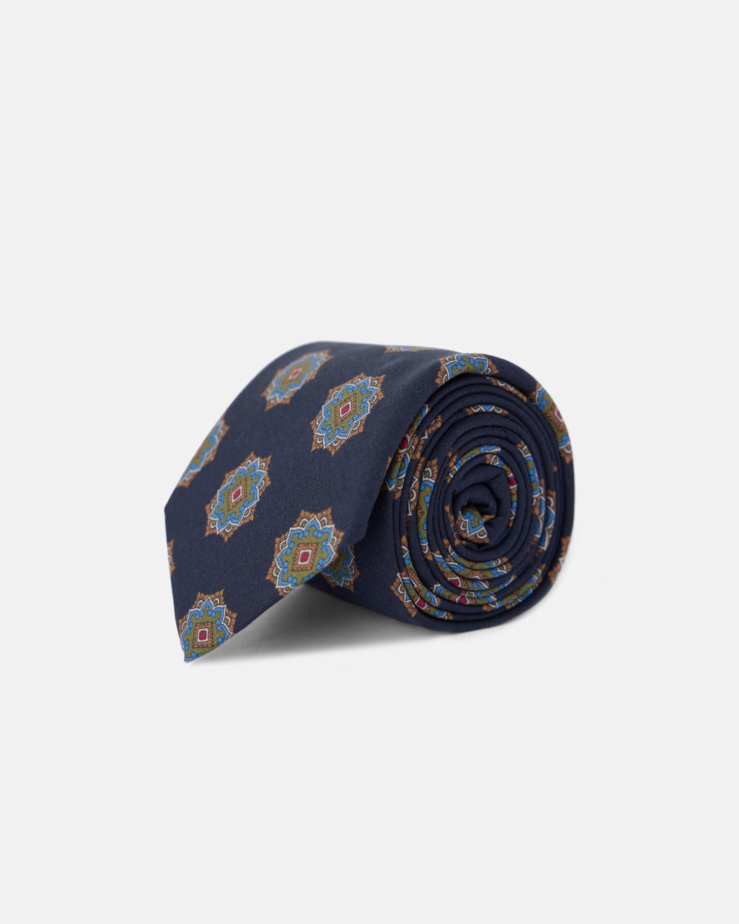 Imagen 0 de Corbata de hombre motivo ankara azul marino Azul marino