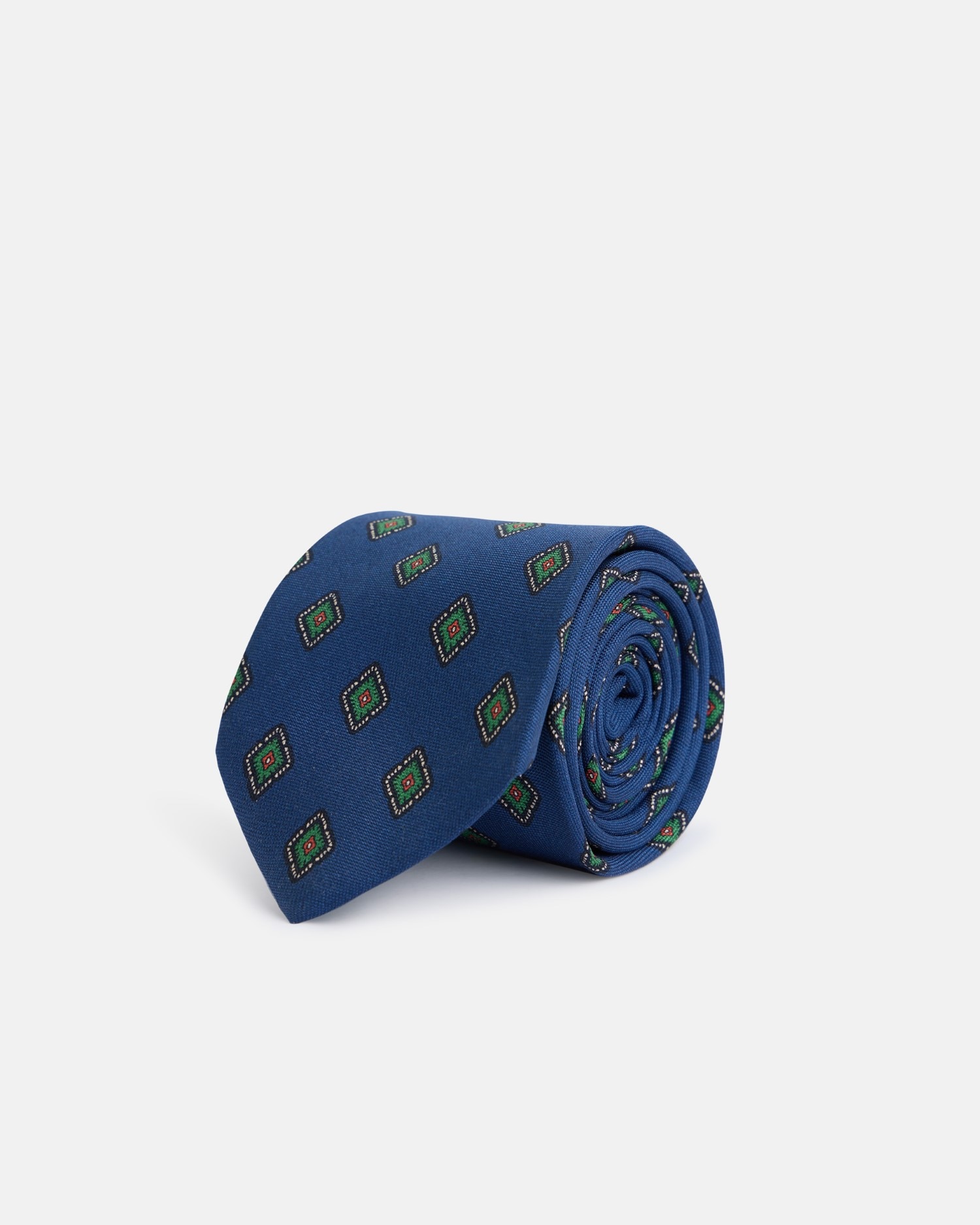 Silbon - Corbata de seda detalle rombo.