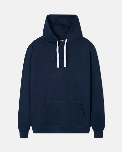 Imagen 0 de Sudadera lisa clasica capucha azul marino