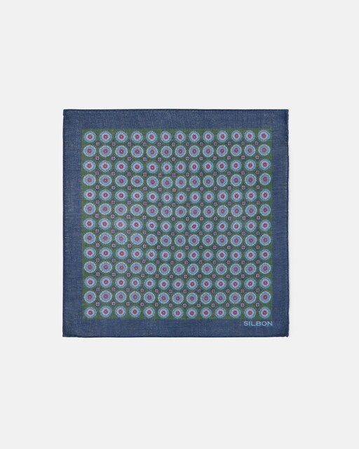 Imagen 0 de Pañuelo de hombre geométrico floral verde